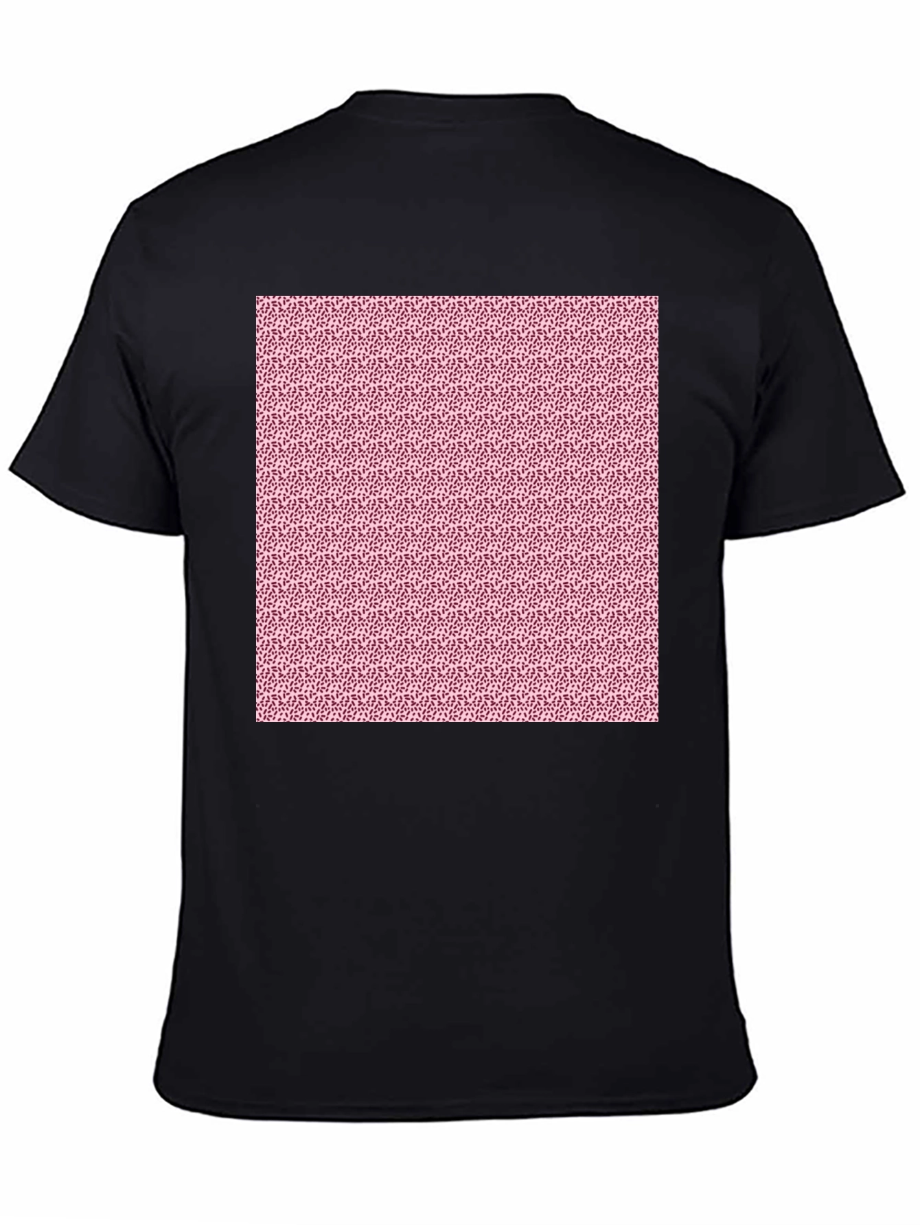 Patterned Black T-Shirt