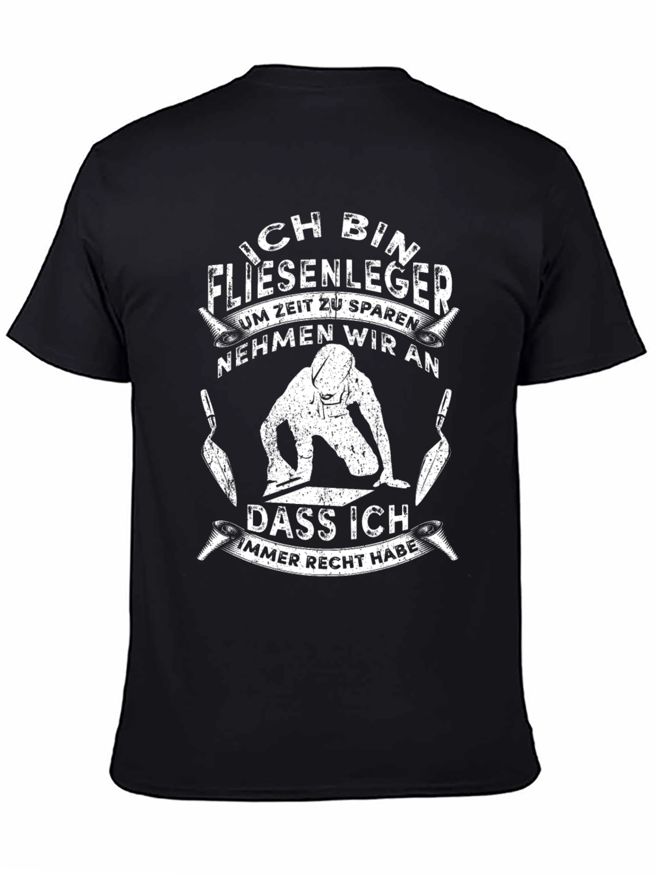 Ich Bin Fliesenleger T-Shirt - Funny Tile Setter Tee