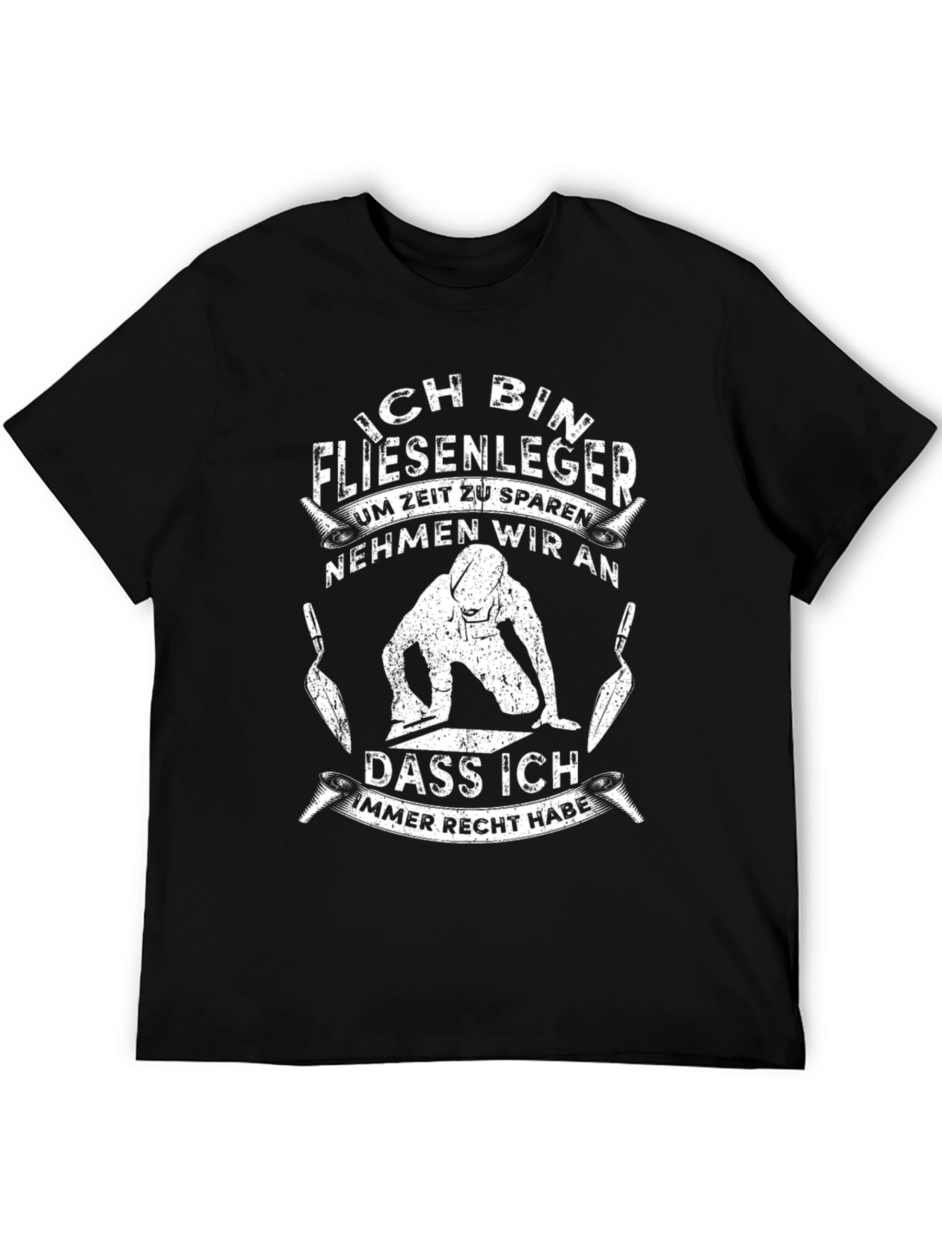 Ich Bin Fliesenleger T-Shirt - Funny Tile Setter Tee