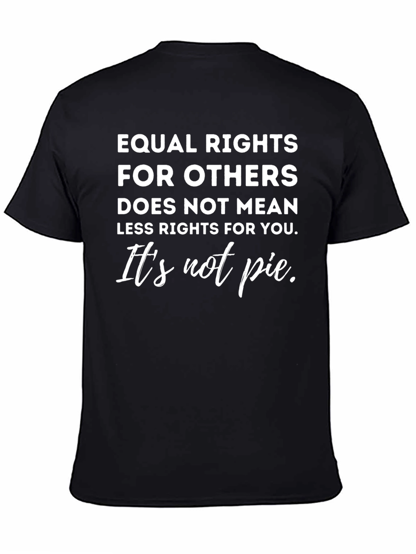 Equality Rights Black Graphic T-Shirt