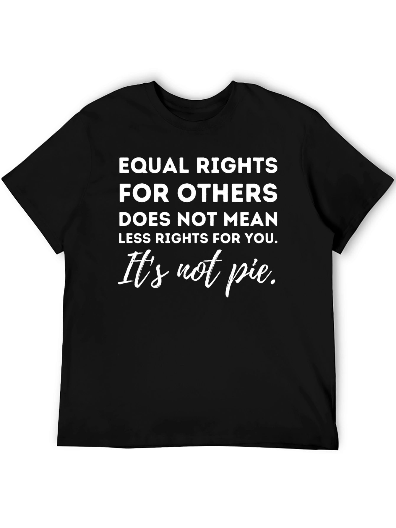 Equality Rights Black Graphic T-Shirt