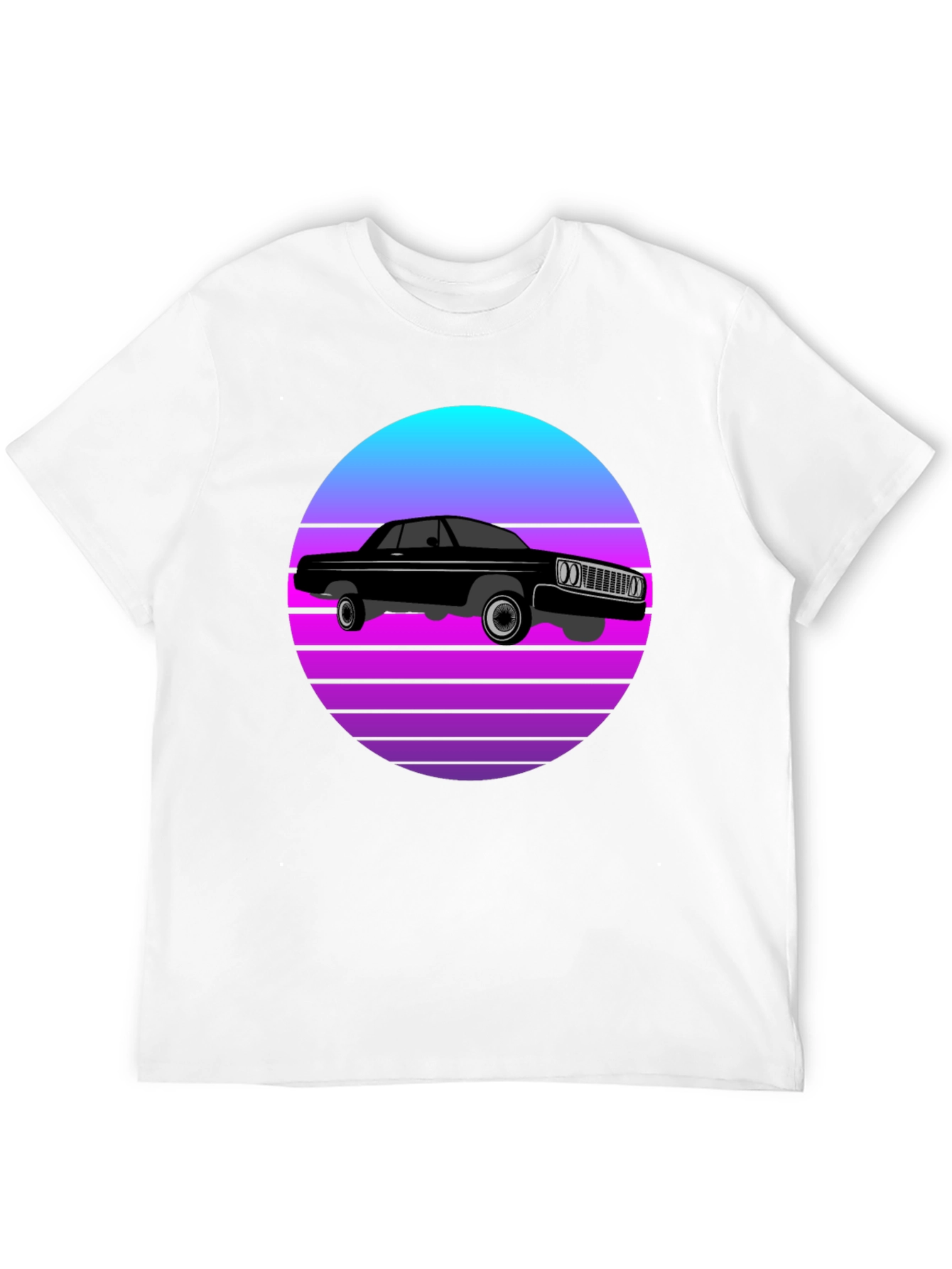 Retro Car T-Shirt - Sunset Graphic Tee