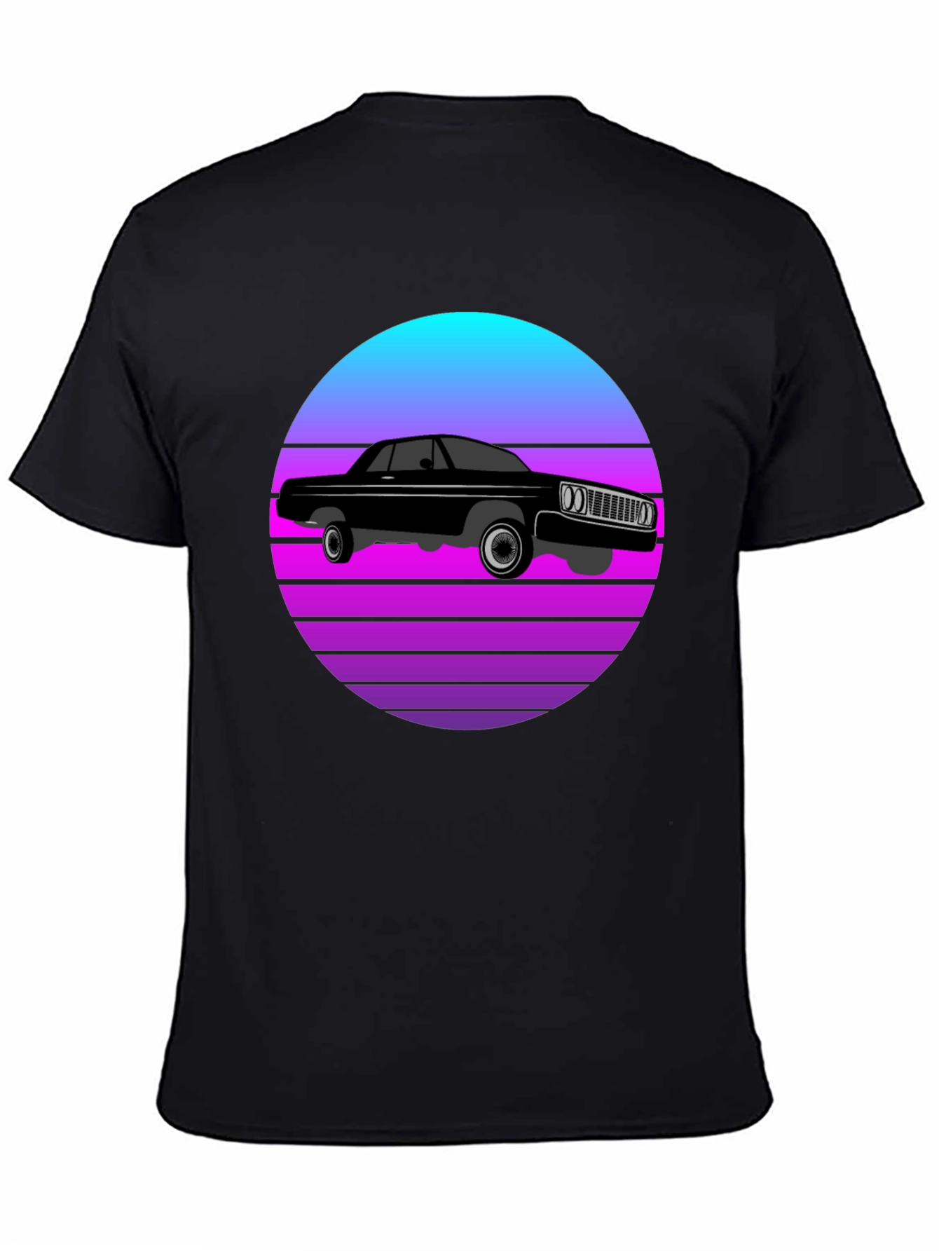 Retro Car T-Shirt - Sunset Graphic Tee