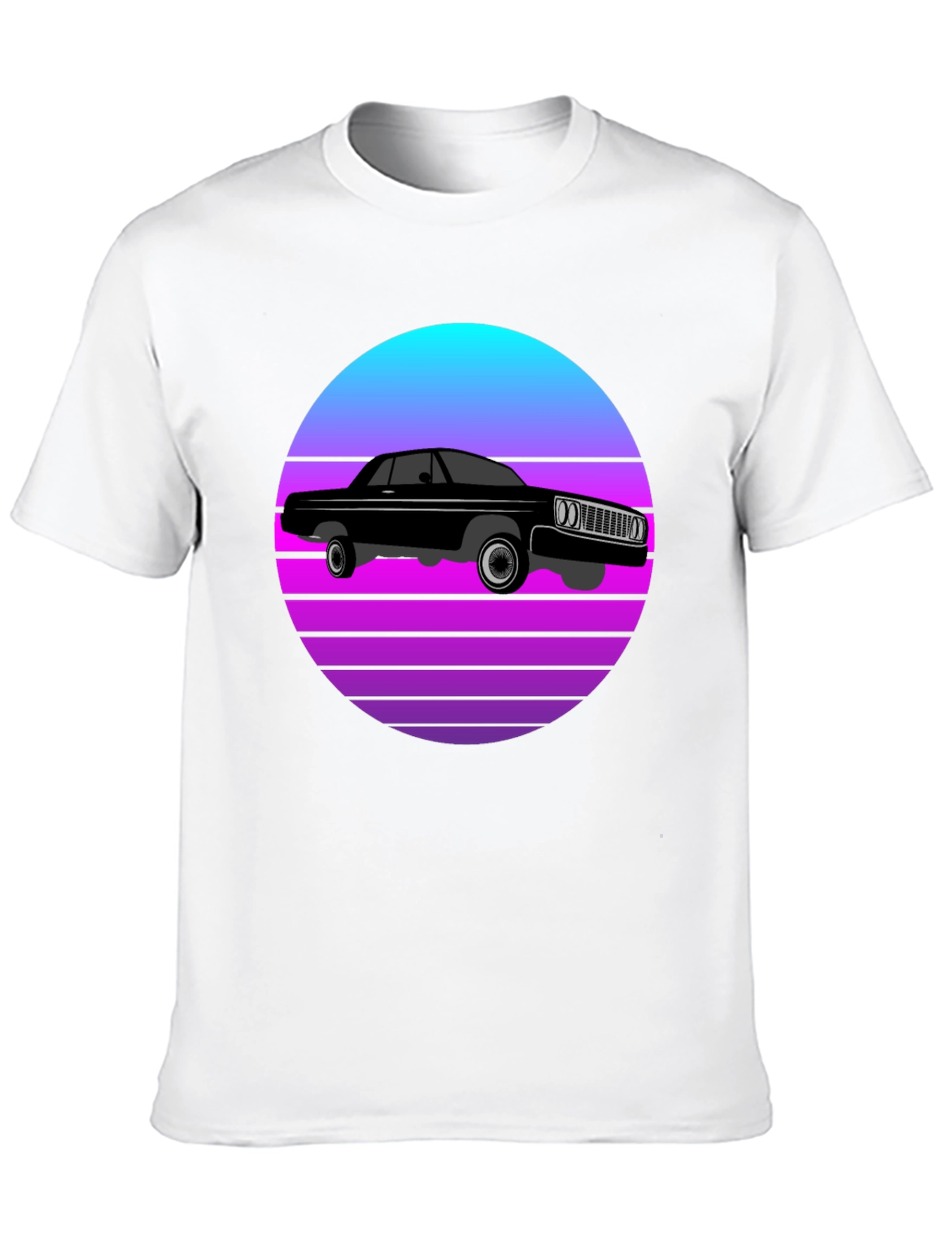 Retro Car T-Shirt - Sunset Graphic Tee