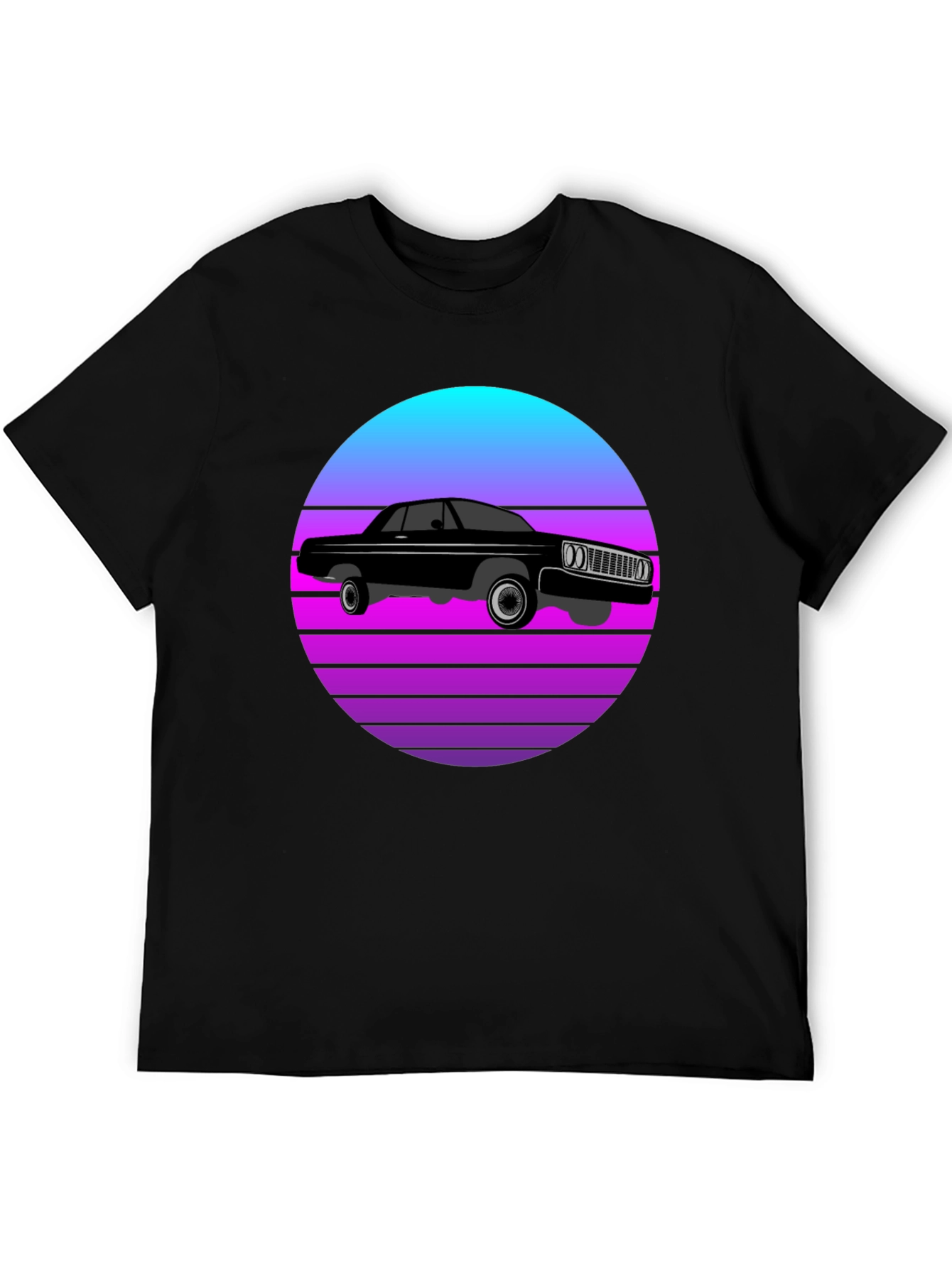 Retro Car T-Shirt - Sunset Graphic Tee