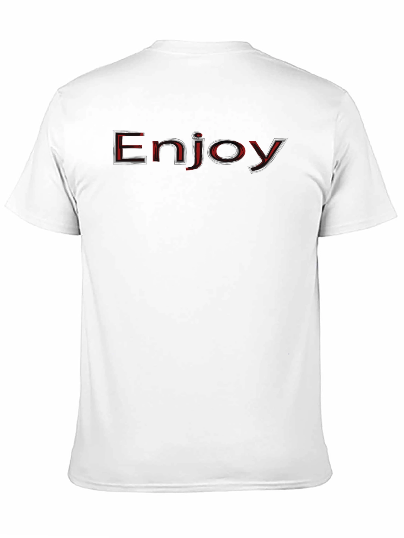 Enjoy Black Graphic Tee - Mens Casual Wear