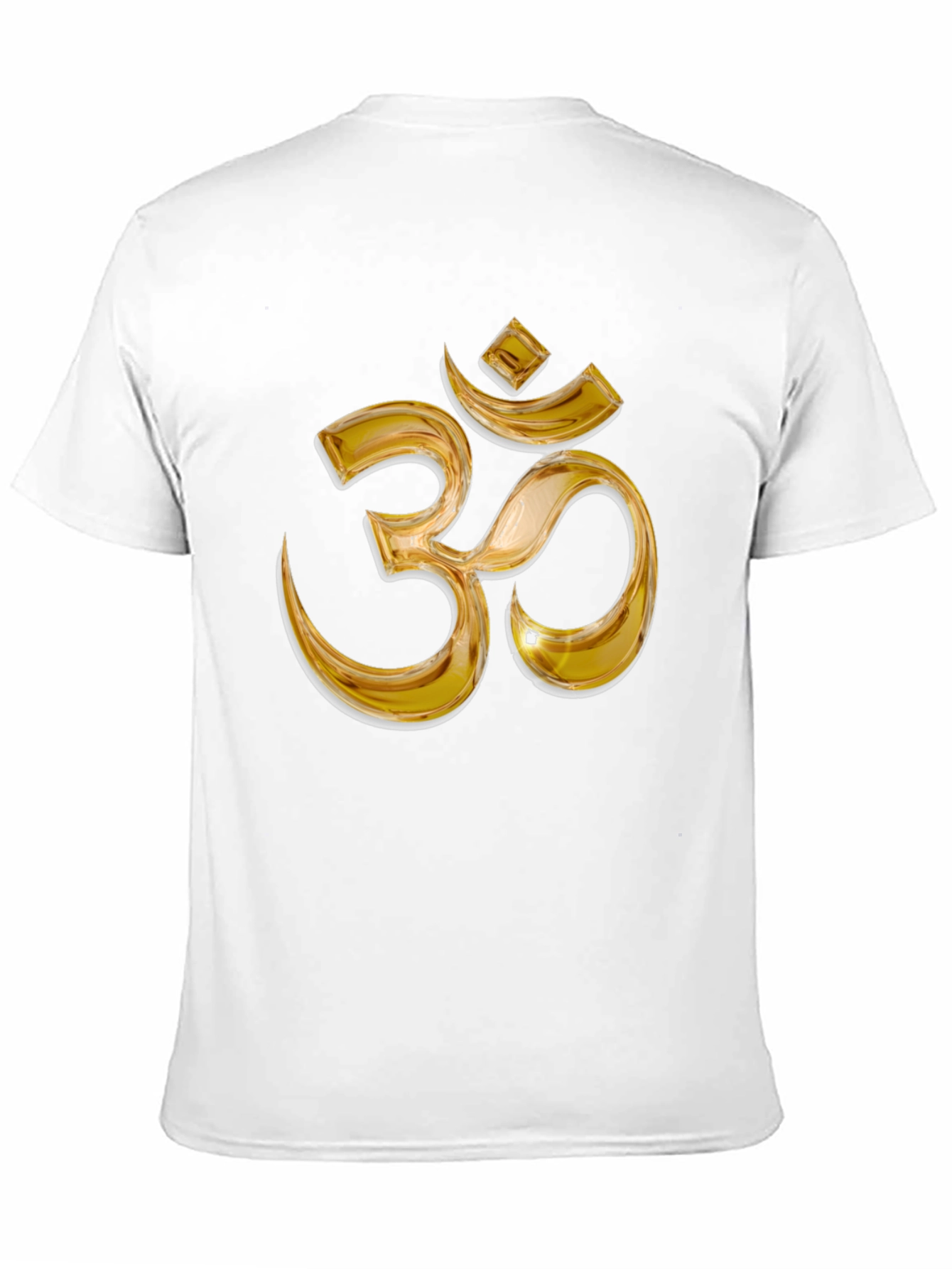 Gold Om Symbol Black T-Shirt