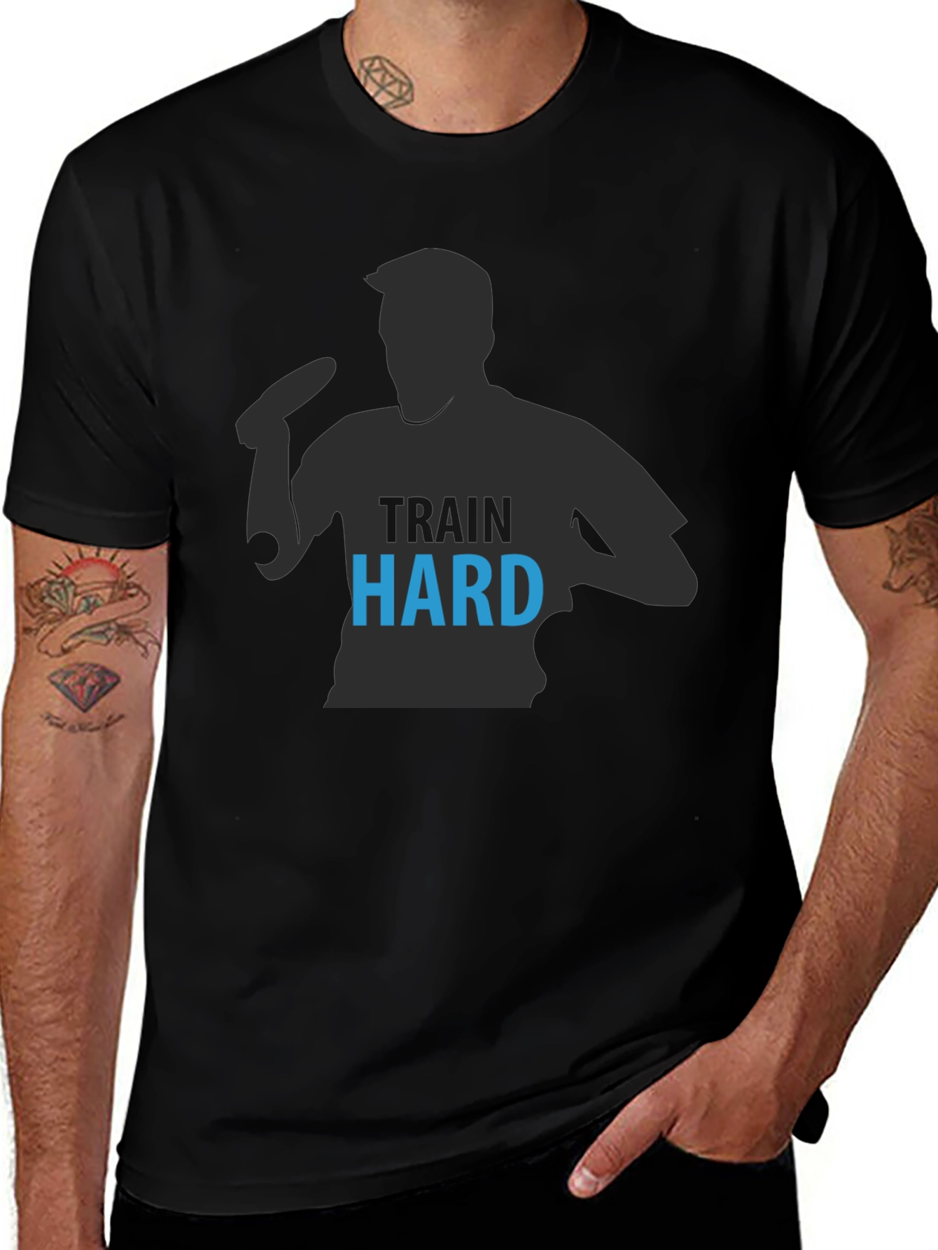 Train Hard Black T-Shirt