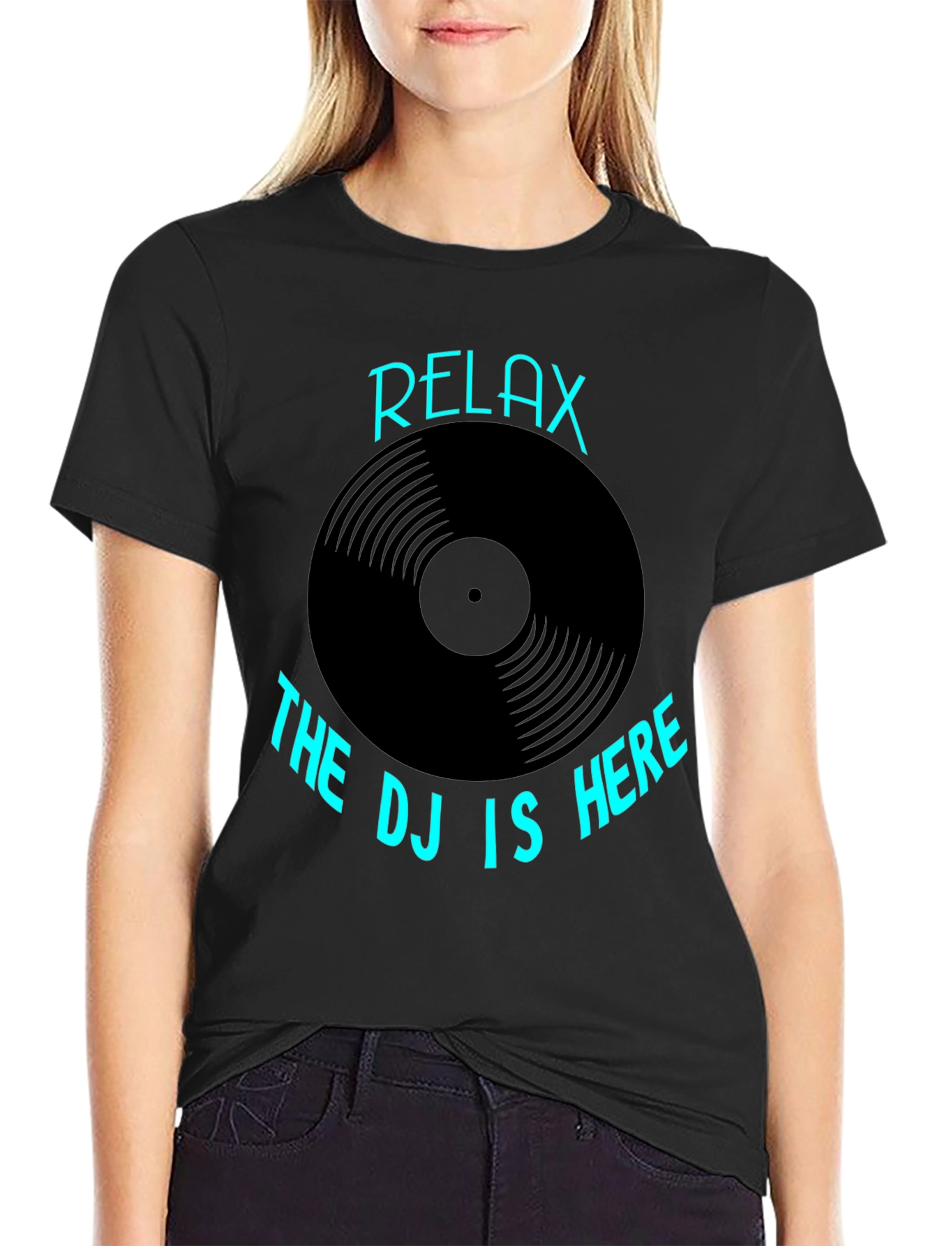 Relax The DJ is Here Graphic T-Shirt