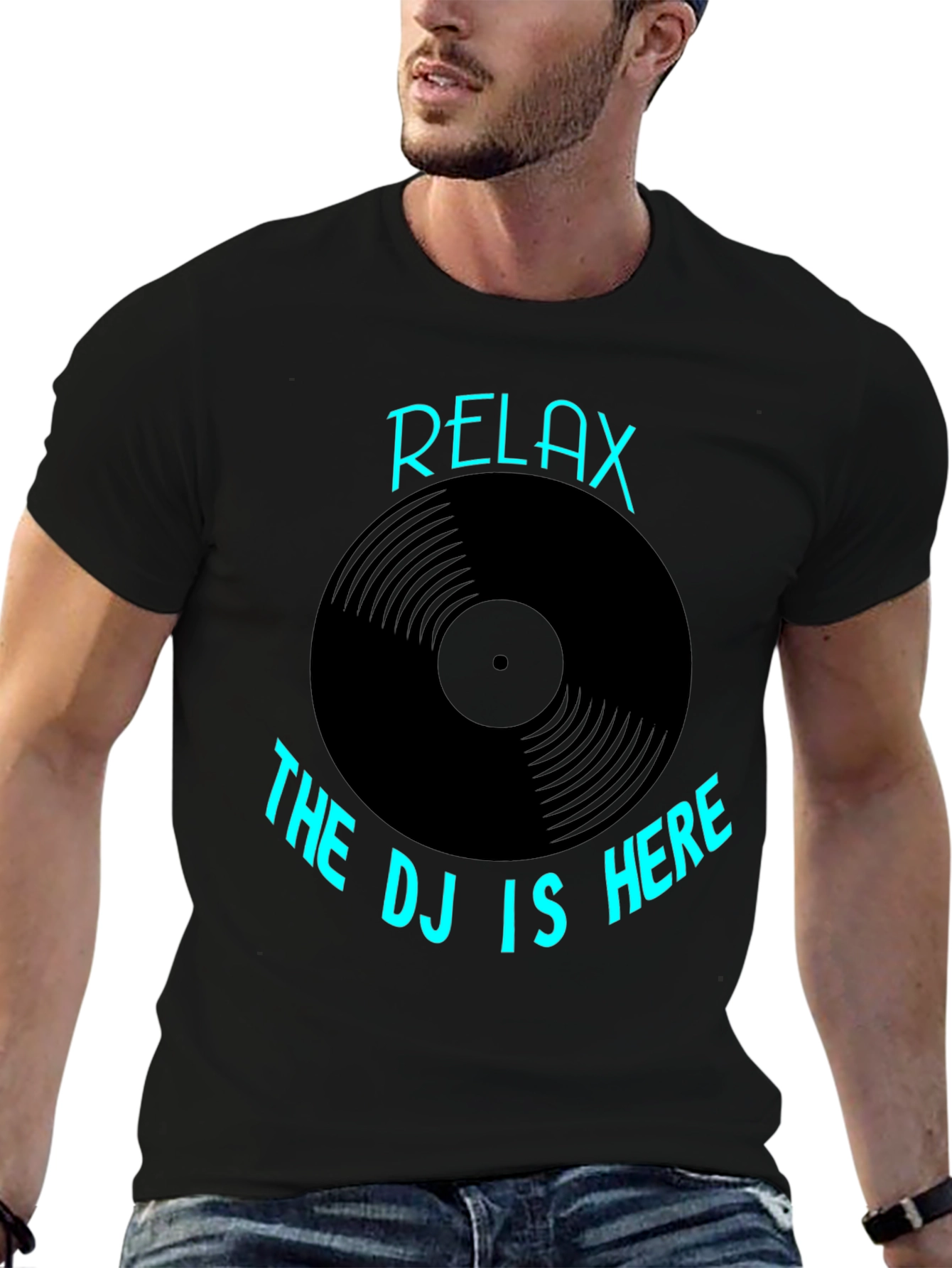 Relax The DJ is Here Graphic T-Shirt