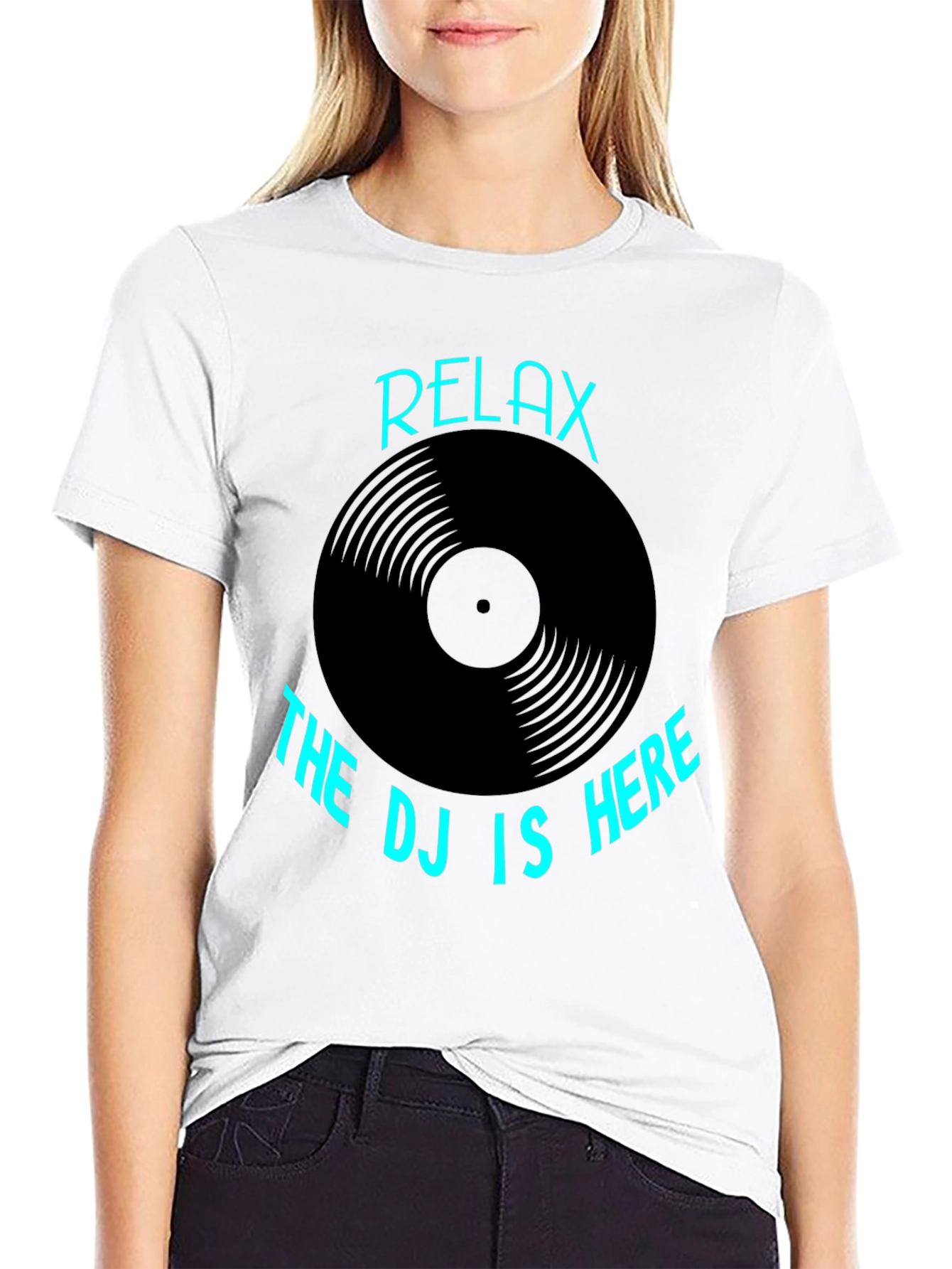 Relax The DJ is Here Graphic T-Shirt