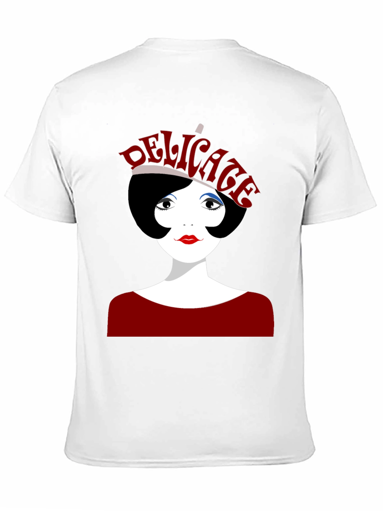 Delicate Graphic Print Black T-Shirt