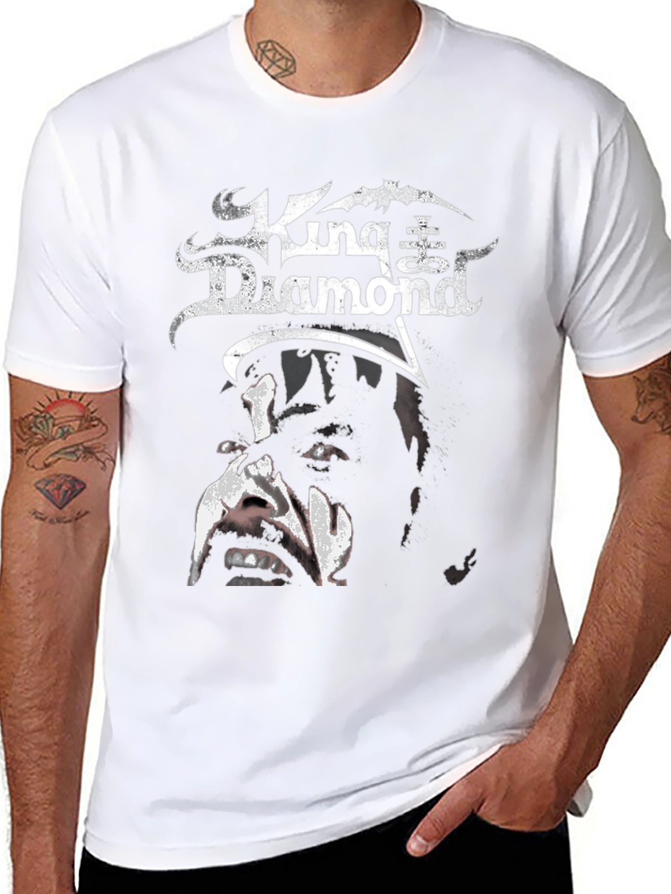 King Diamond Graphic T-Shirt - Heavy Metal Band Tee