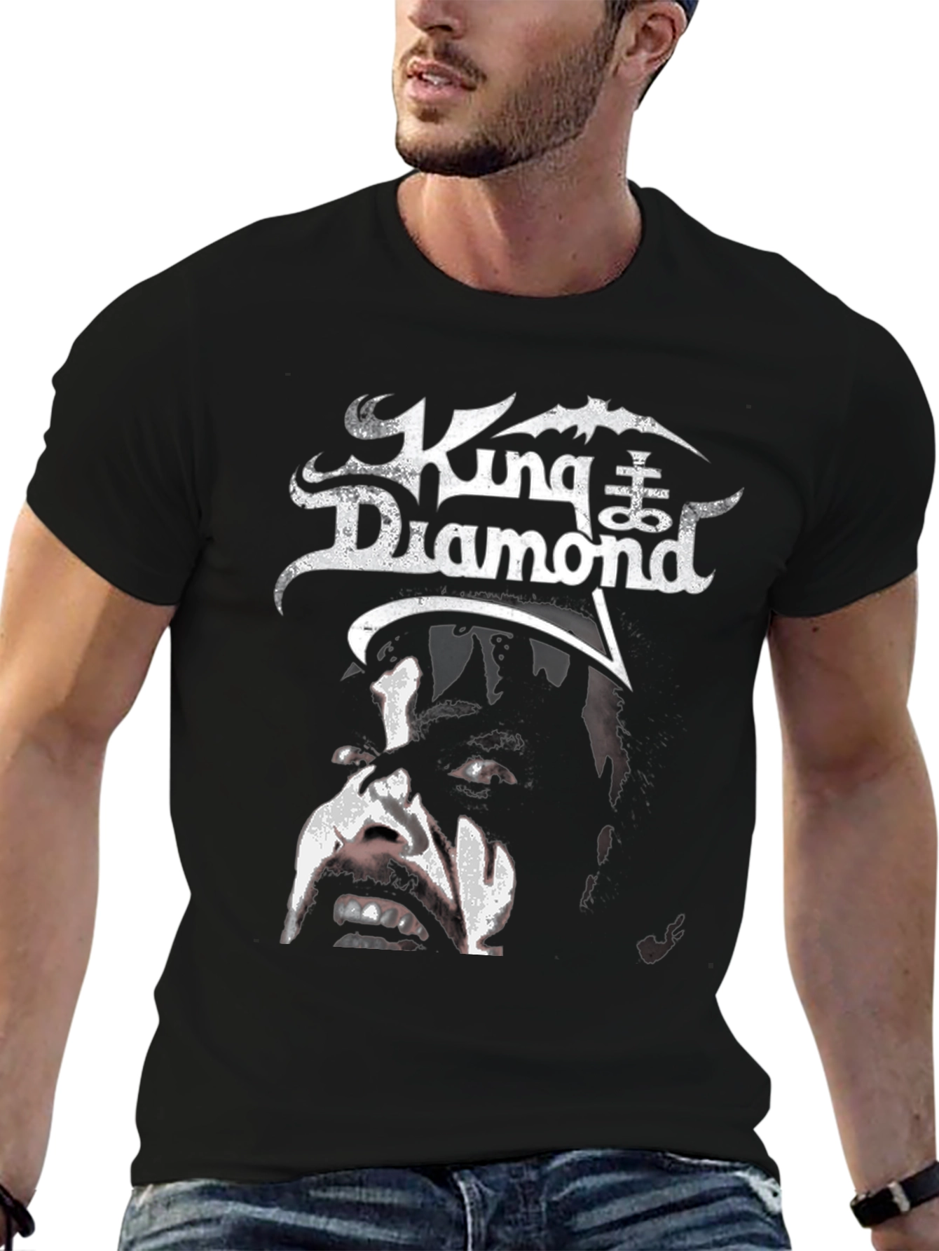 King Diamond Graphic T-Shirt - Heavy Metal Band Tee