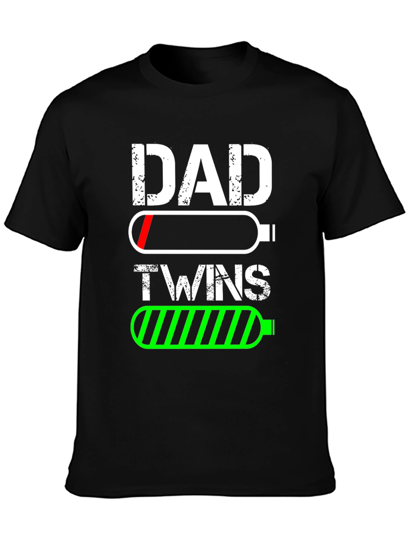Dad Twins Battery T-Shirt