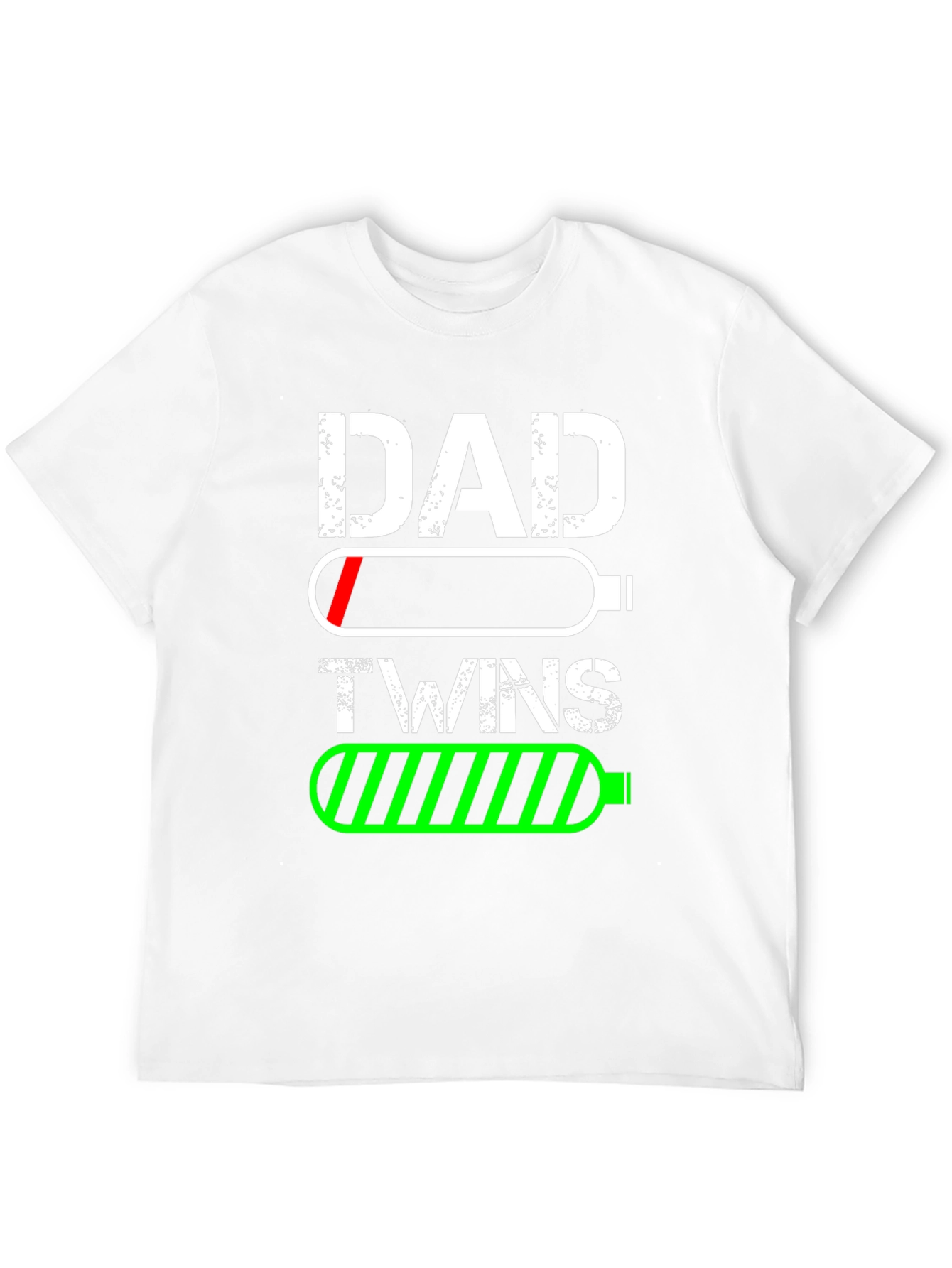 Dad Twins Battery T-Shirt