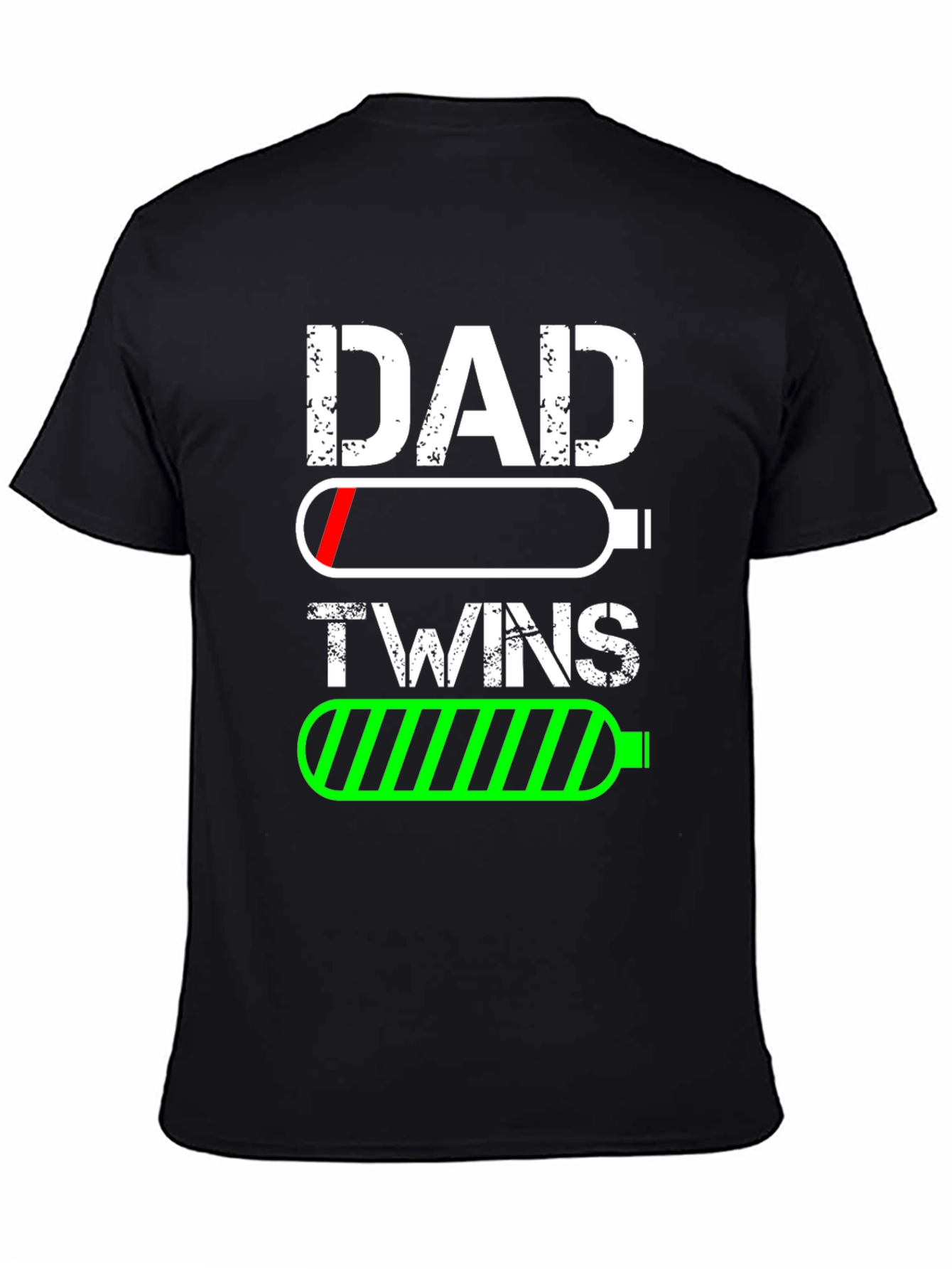 Dad Twins Battery T-Shirt