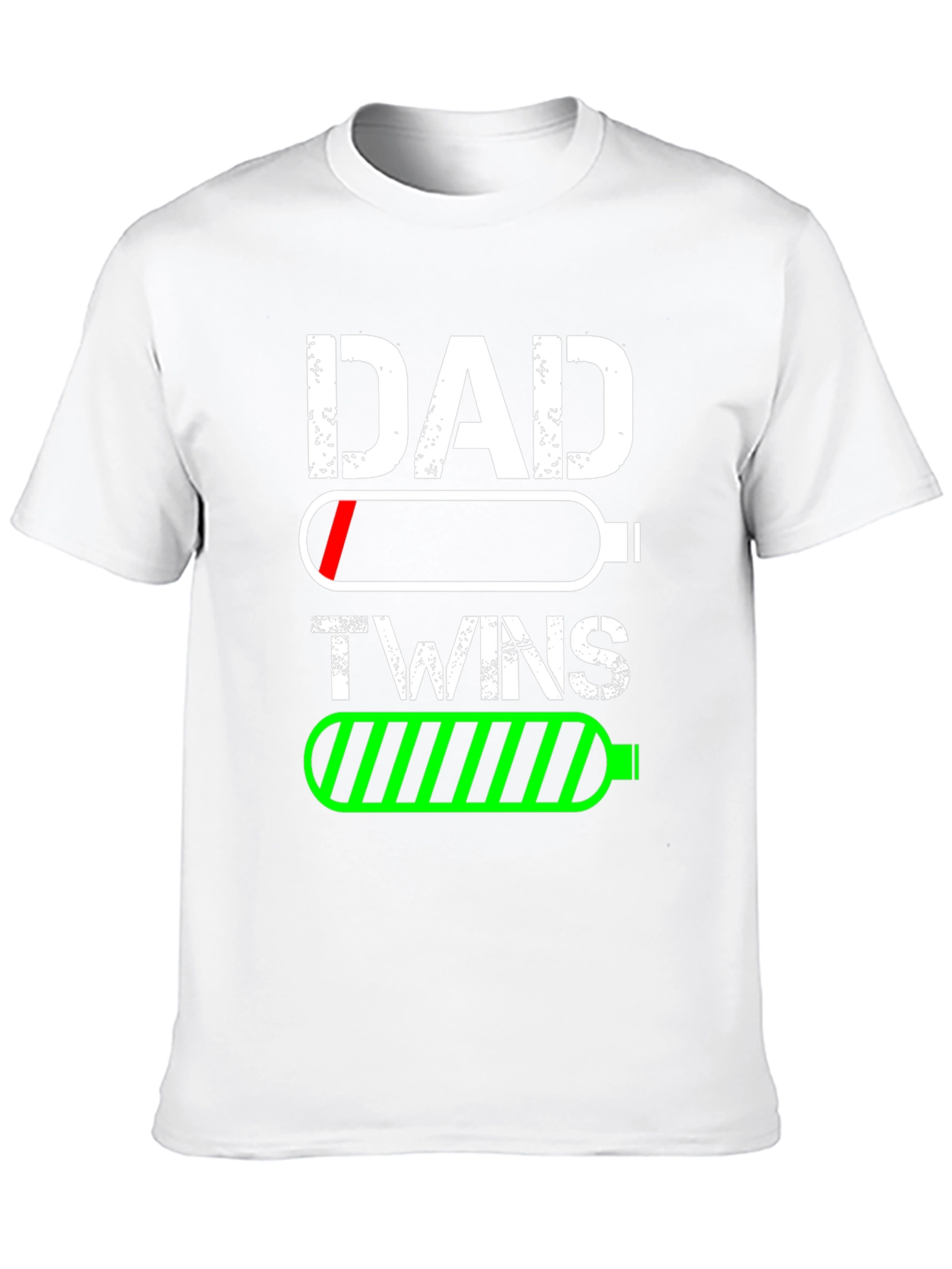 Dad Twins Battery T-Shirt