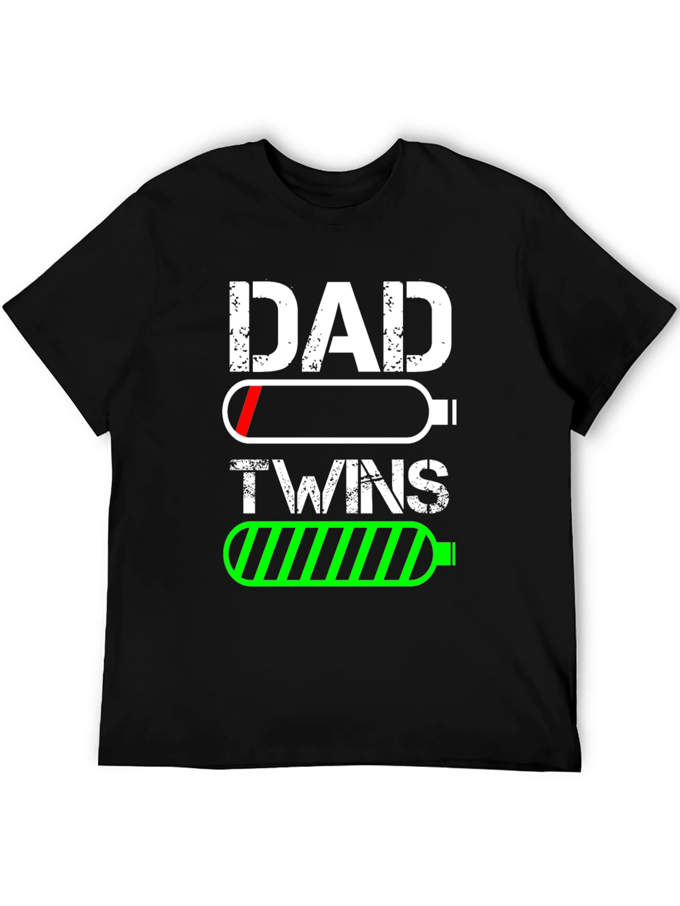 Dad Twins Battery T-Shirt