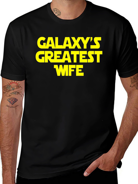 Galaxys Greatest Wife Black T-Shirt