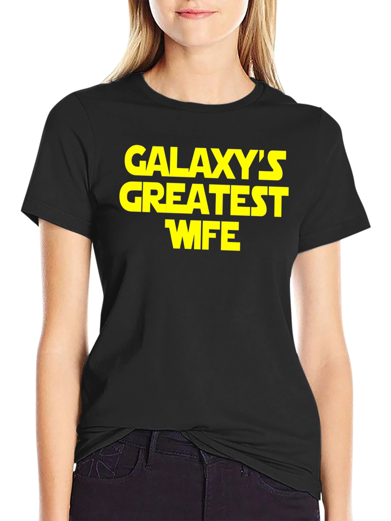Galaxys Greatest Wife Black T-Shirt
