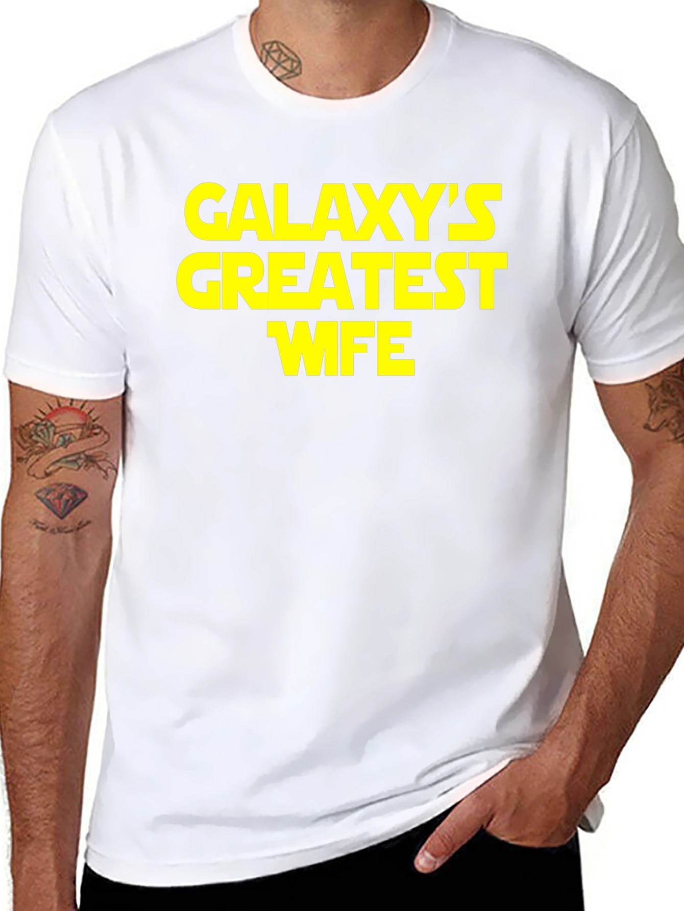 Galaxys Greatest Wife Black T-Shirt