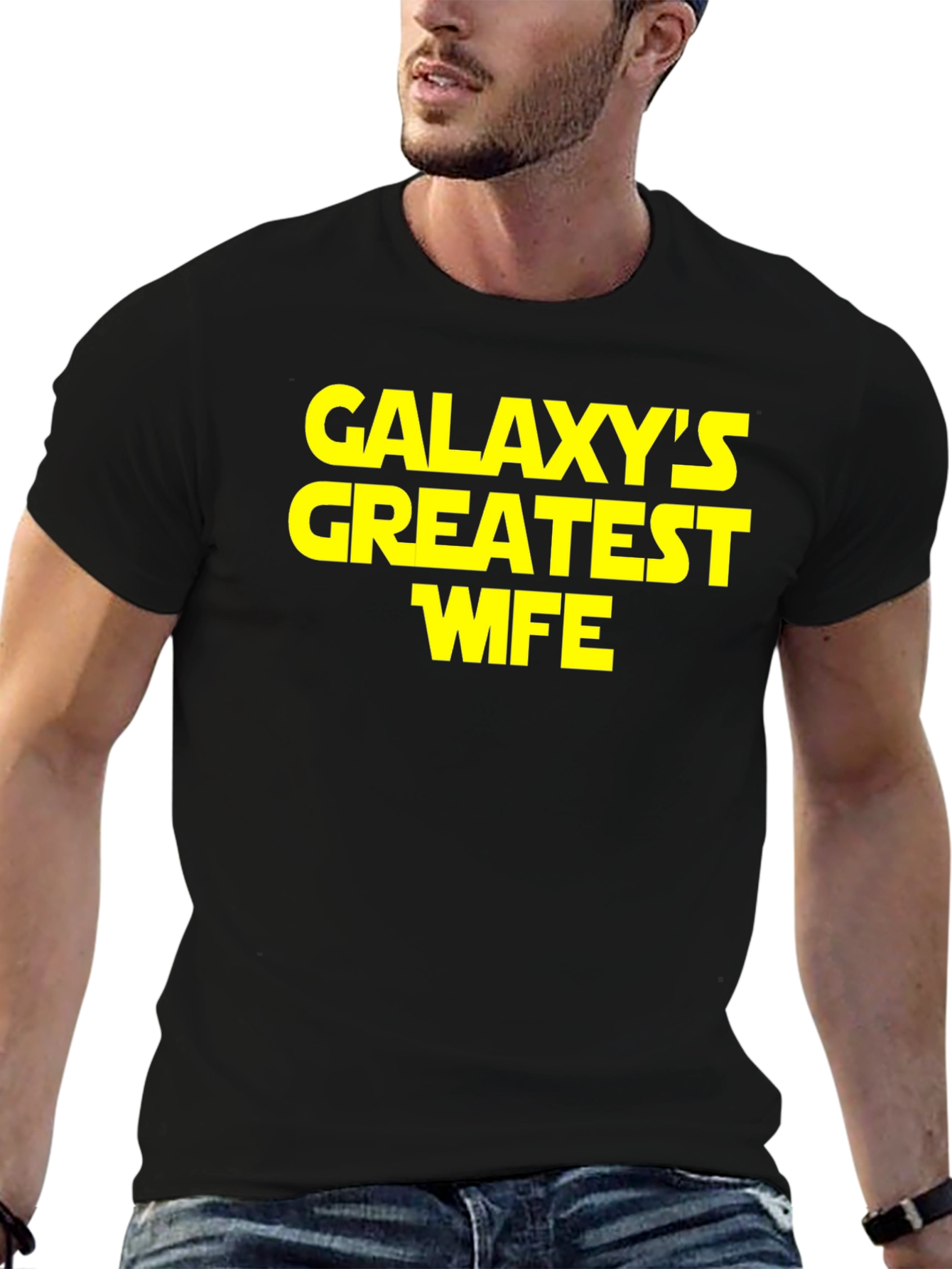 Galaxys Greatest Wife Black T-Shirt