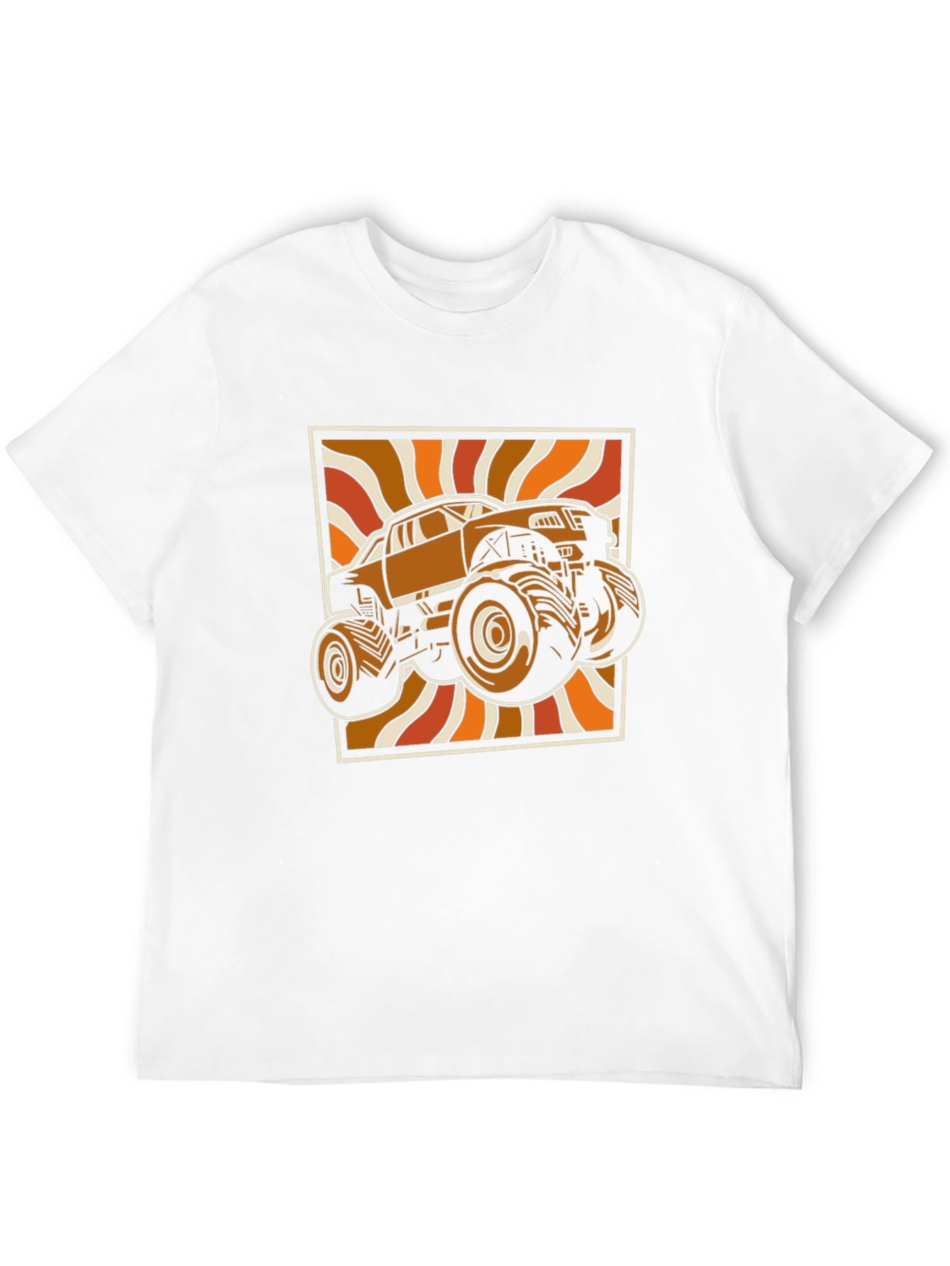 Retro Monster Truck Graphic Tee - Black