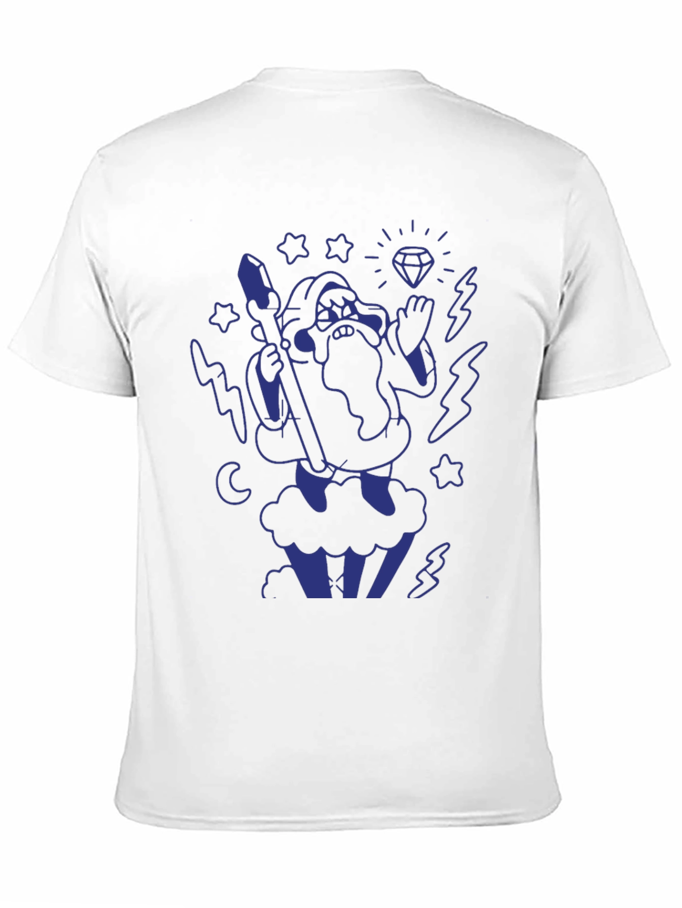 Wizard Graphic T-Shirt - Black Cotton Tee