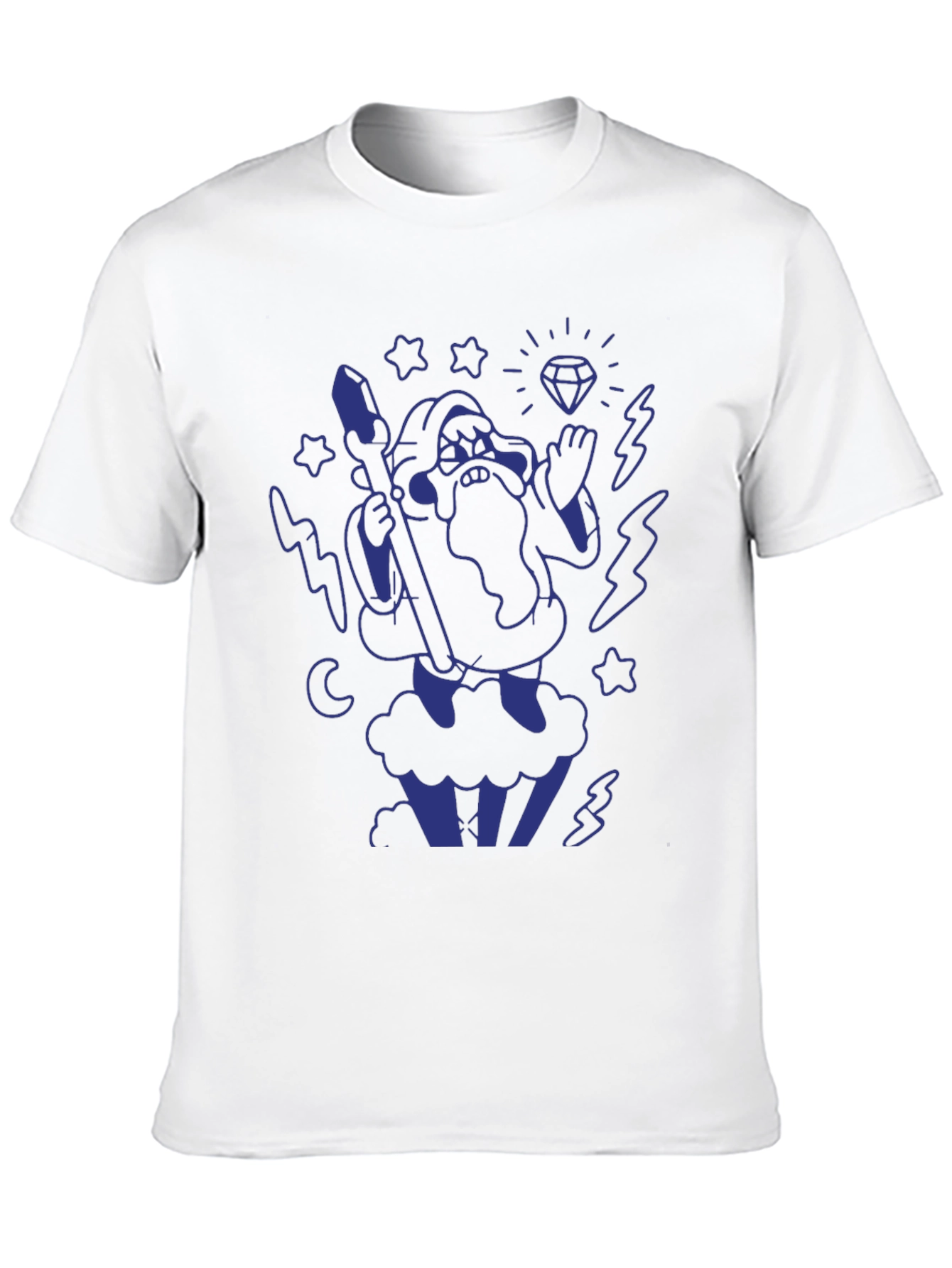 Wizard Graphic T-Shirt - Black Cotton Tee