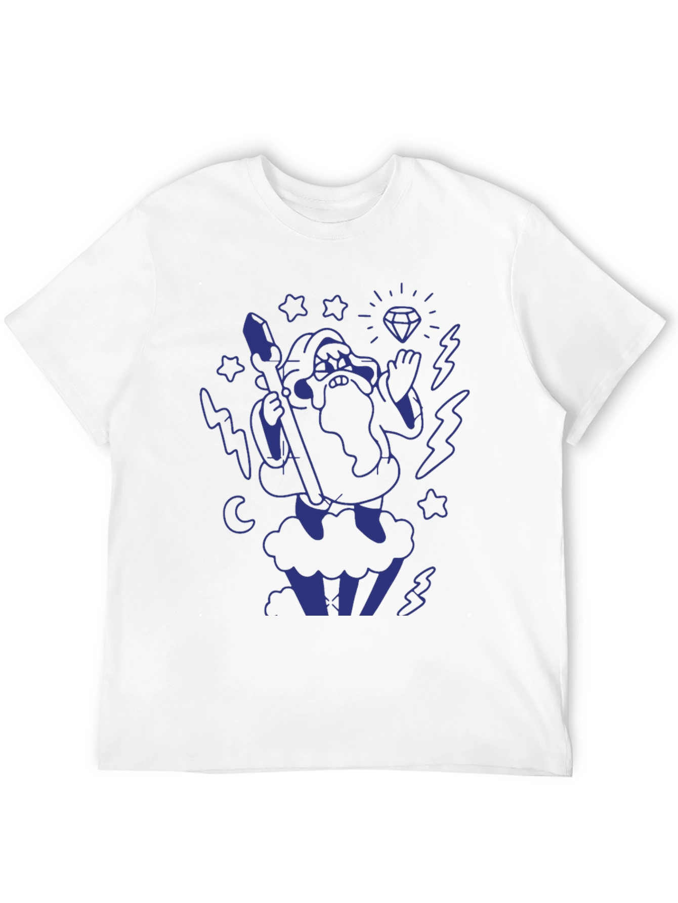 Wizard Graphic T-Shirt - Black Cotton Tee