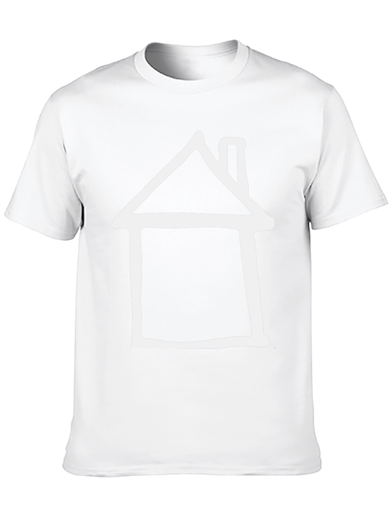 Minimalist House Graphic Tee - Modern Style