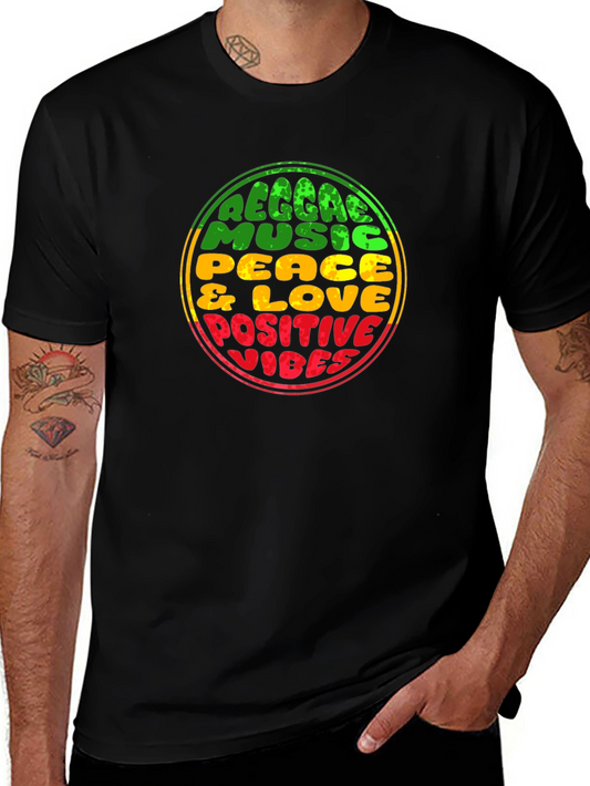 Reggae Music Positive Vibes Graphic Tee