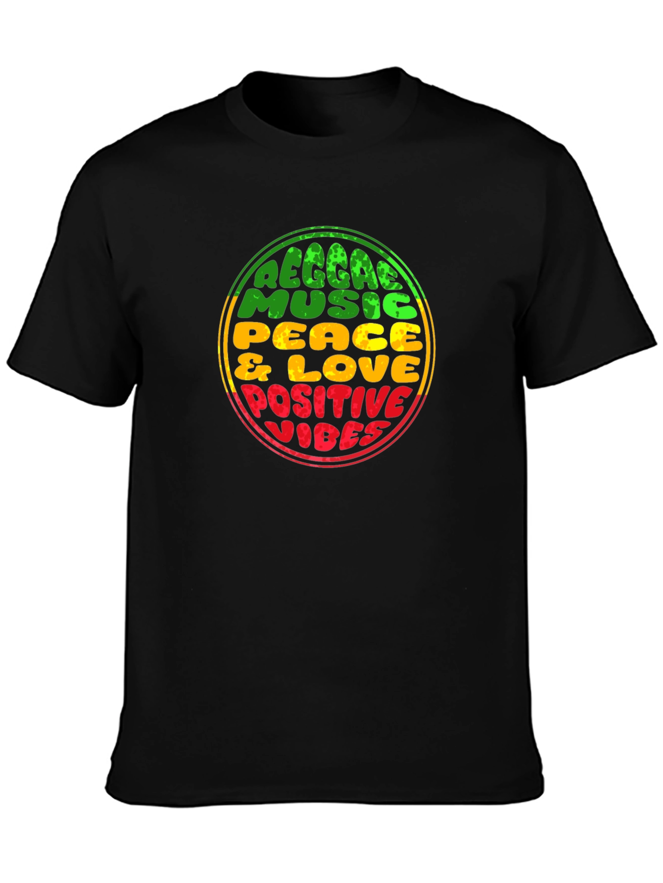 Reggae Music Positive Vibes Graphic Tee