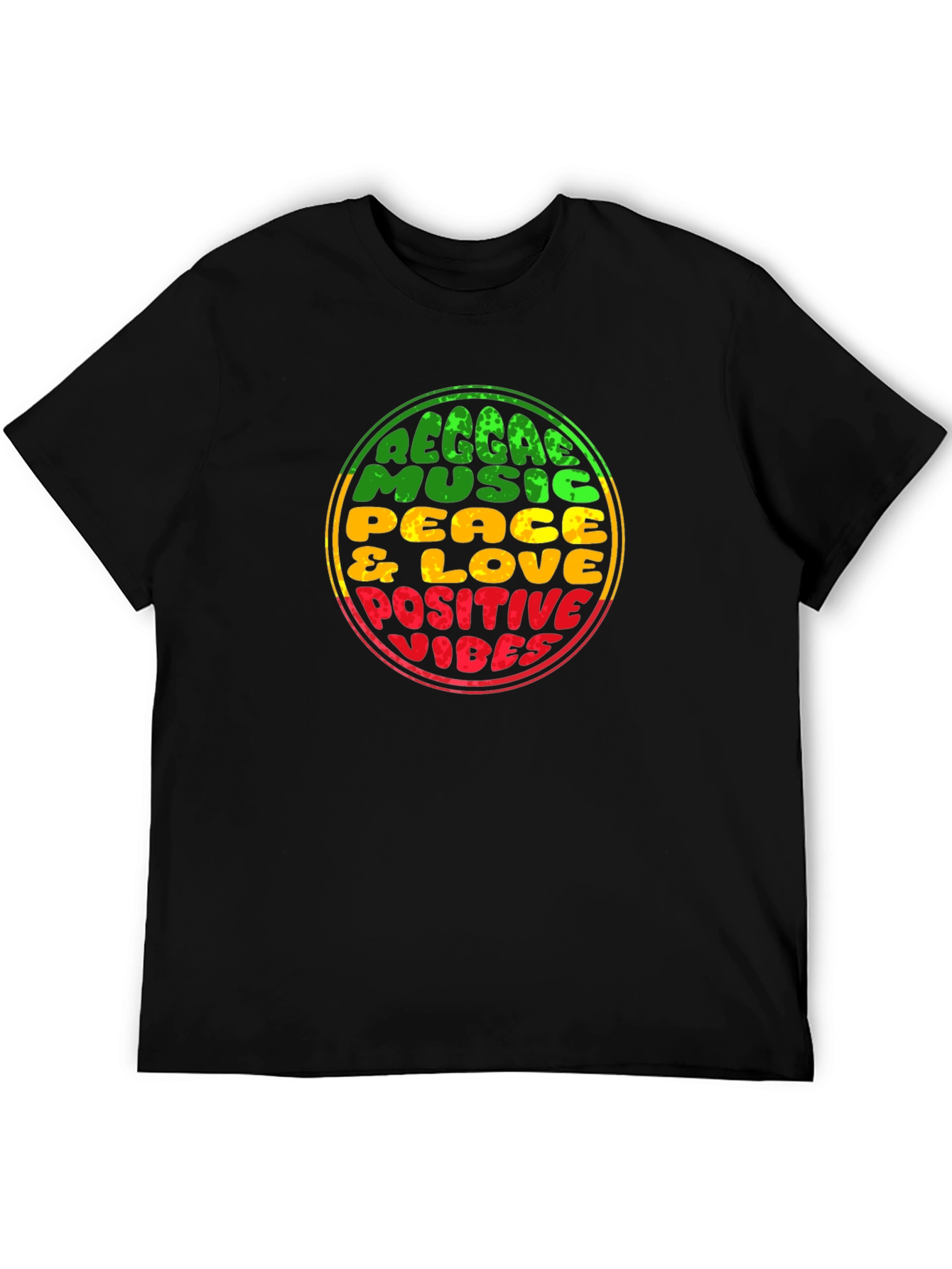 Reggae Music Positive Vibes Graphic Tee