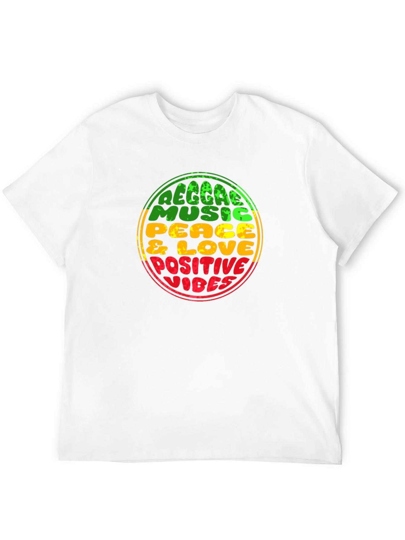 Reggae Music Positive Vibes Graphic Tee
