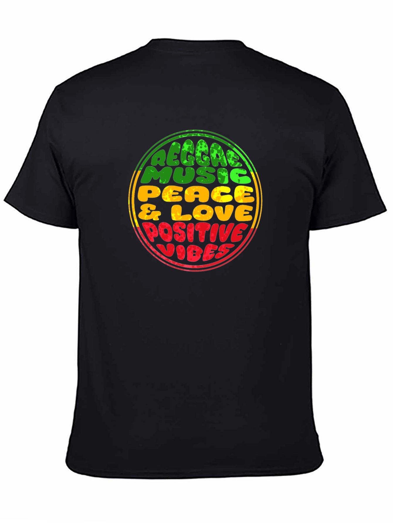 Reggae Music Positive Vibes Graphic Tee