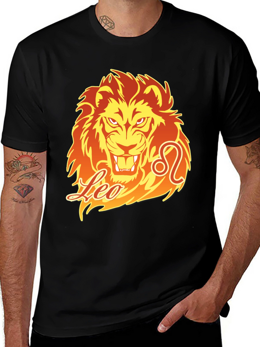 Leo Zodiac Graphic Print T-Shirt