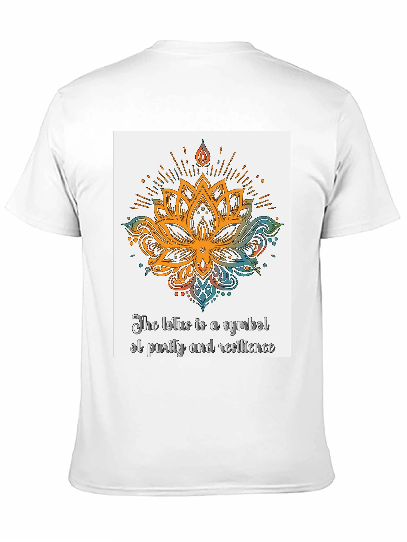 Lotus Symbol T-Shirt - Purity and Resilience