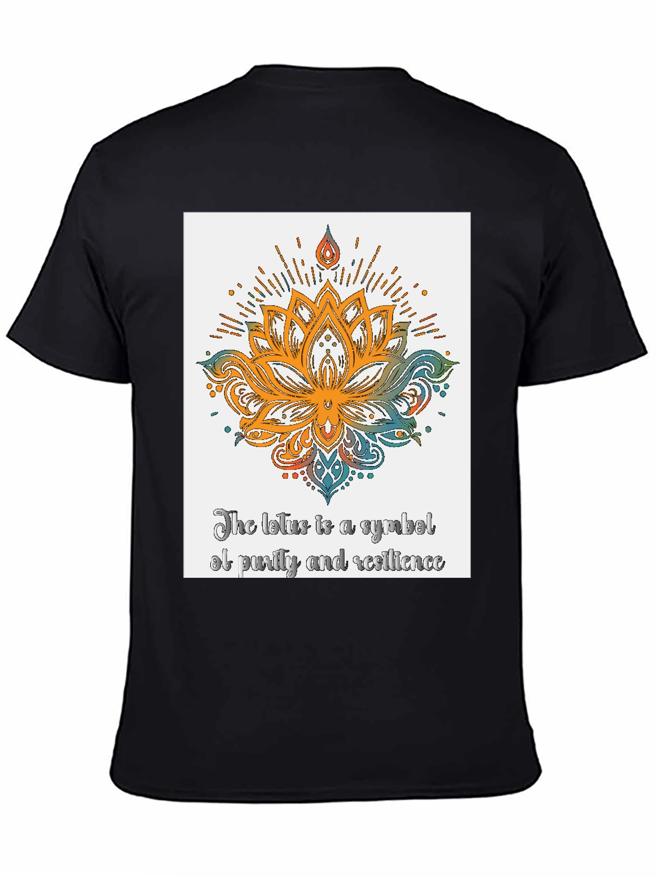 Lotus Symbol T-Shirt - Purity and Resilience