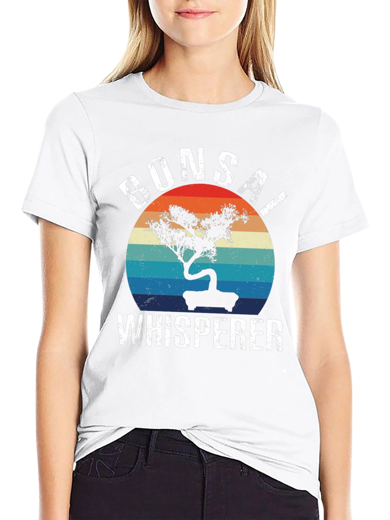 Bonsai Whisperer Retro Style Graphic Tee