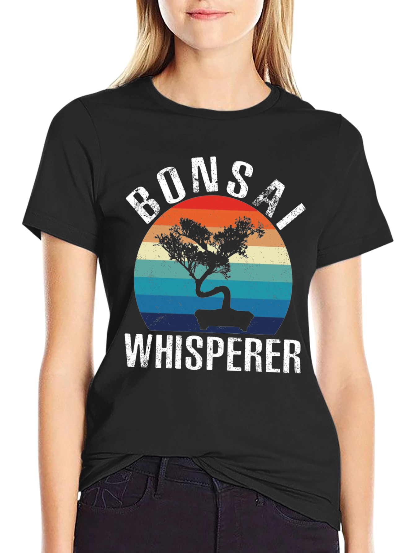 Bonsai Whisperer Retro Style Graphic Tee