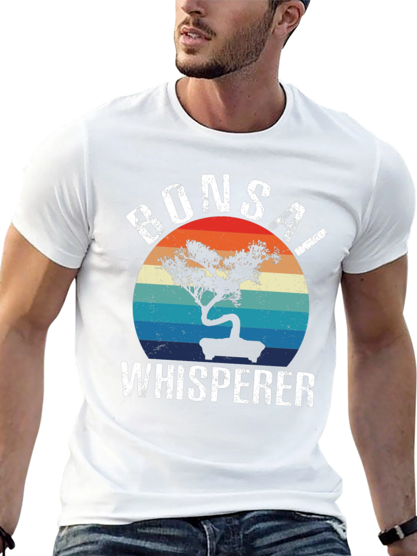 Bonsai Whisperer Retro Style Graphic Tee