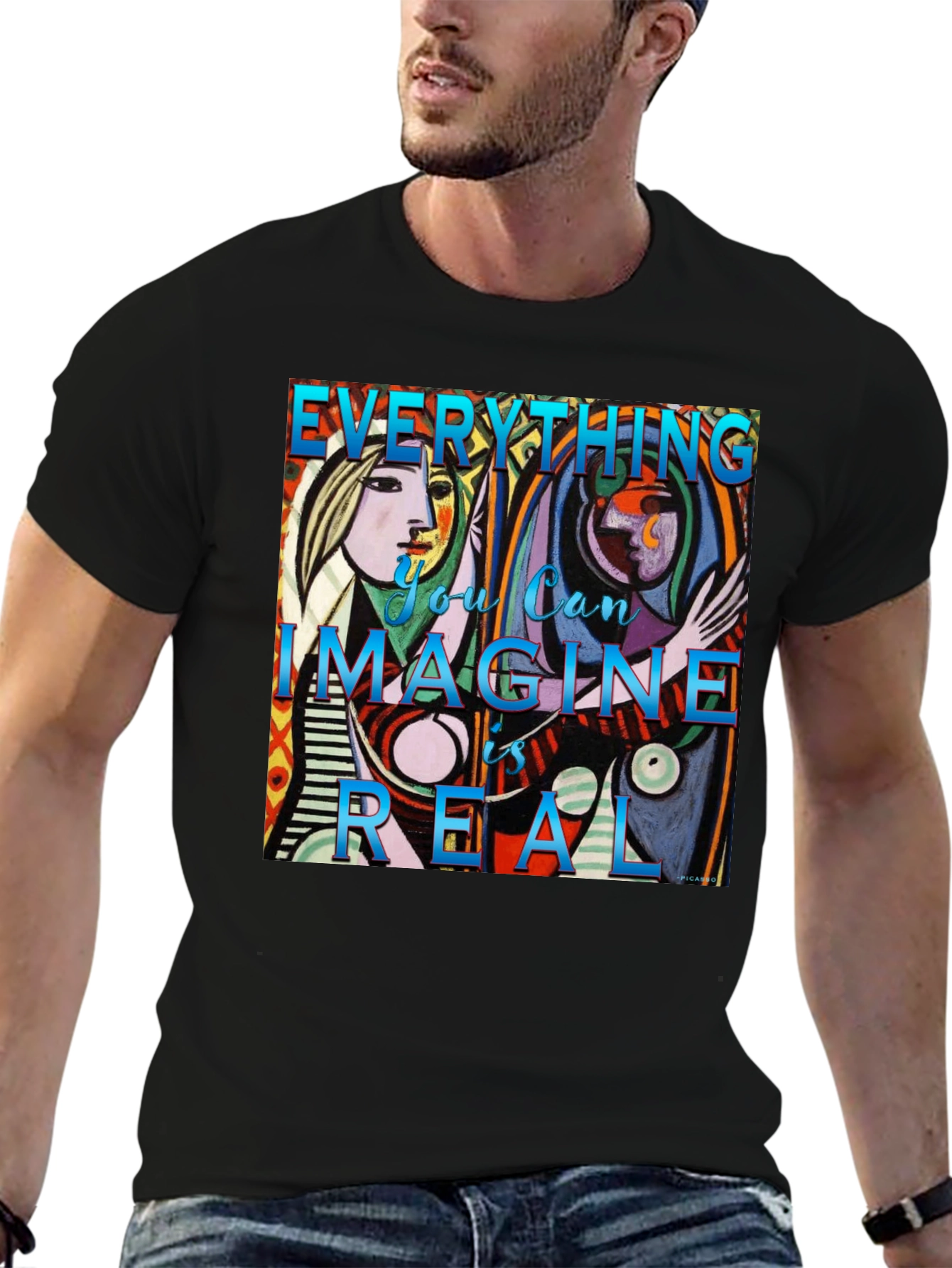 Artistic Picasso Graphic Tee - Everything is Real