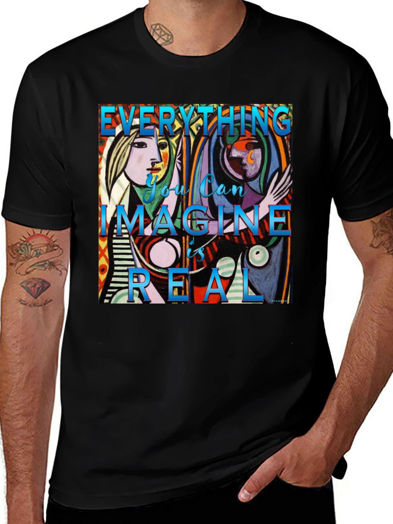 Artistic Picasso Graphic Tee - Everything is Real
