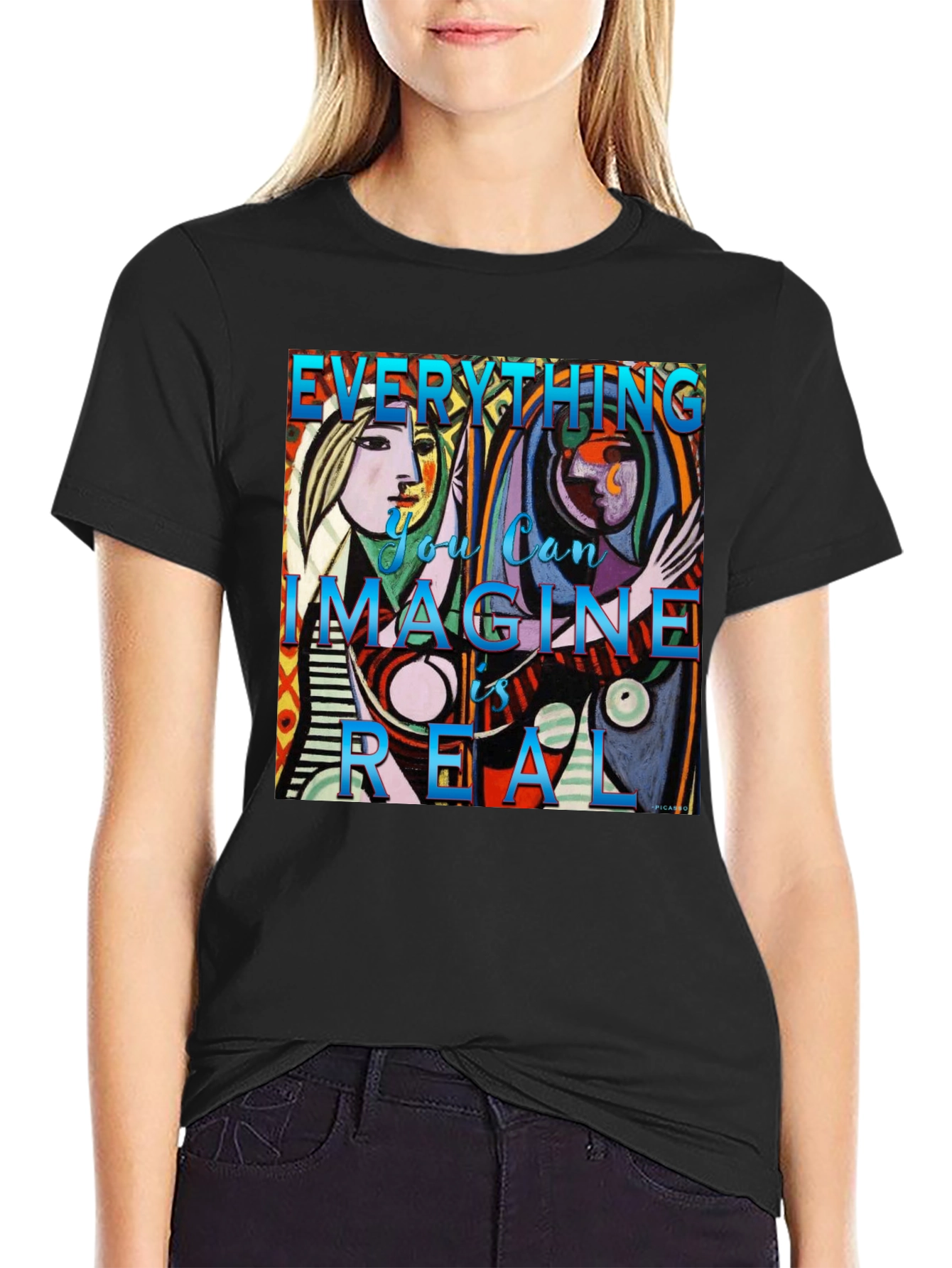 Artistic Picasso Graphic Tee - Everything is Real