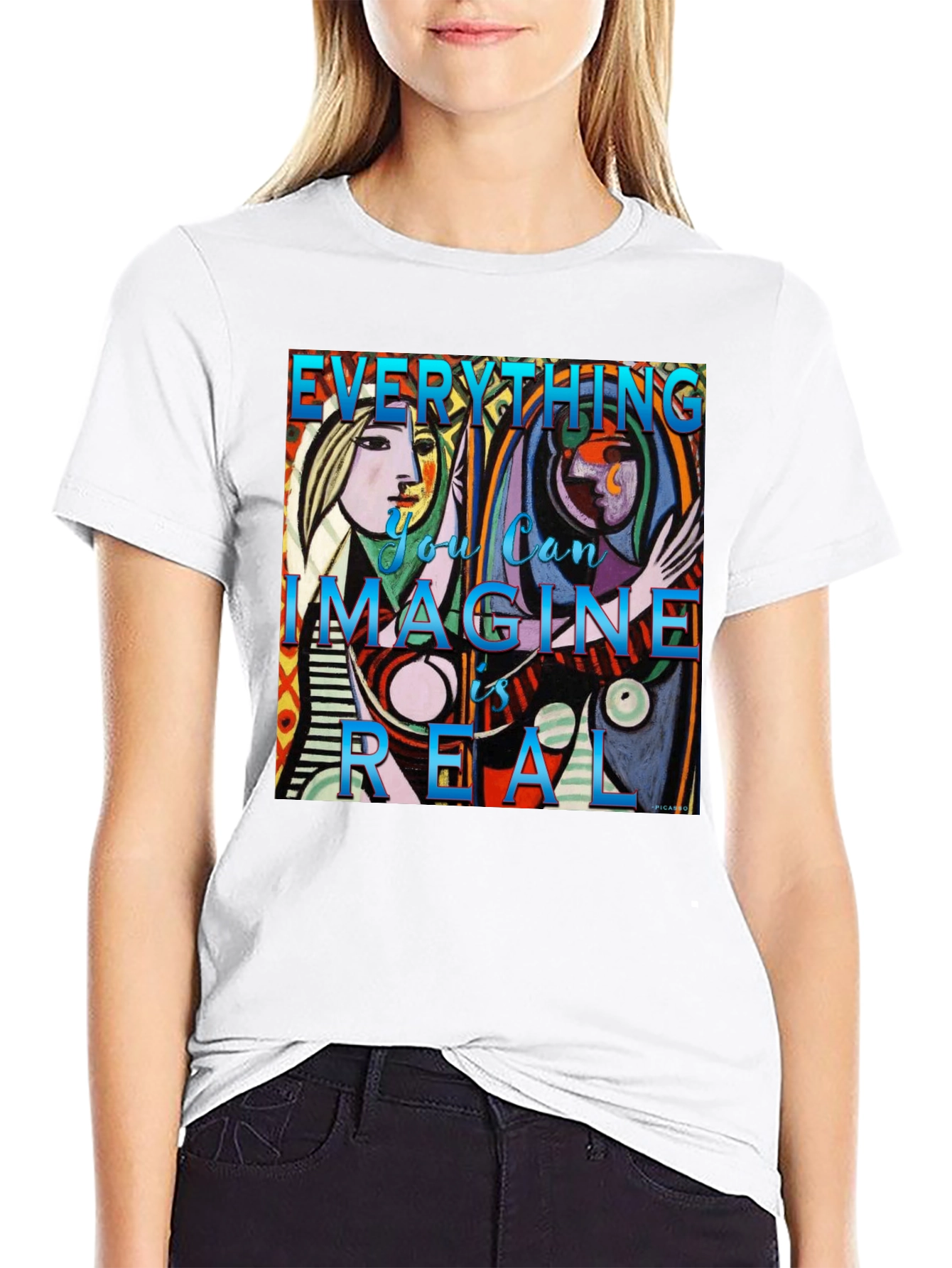 Artistic Picasso Graphic Tee - Everything is Real