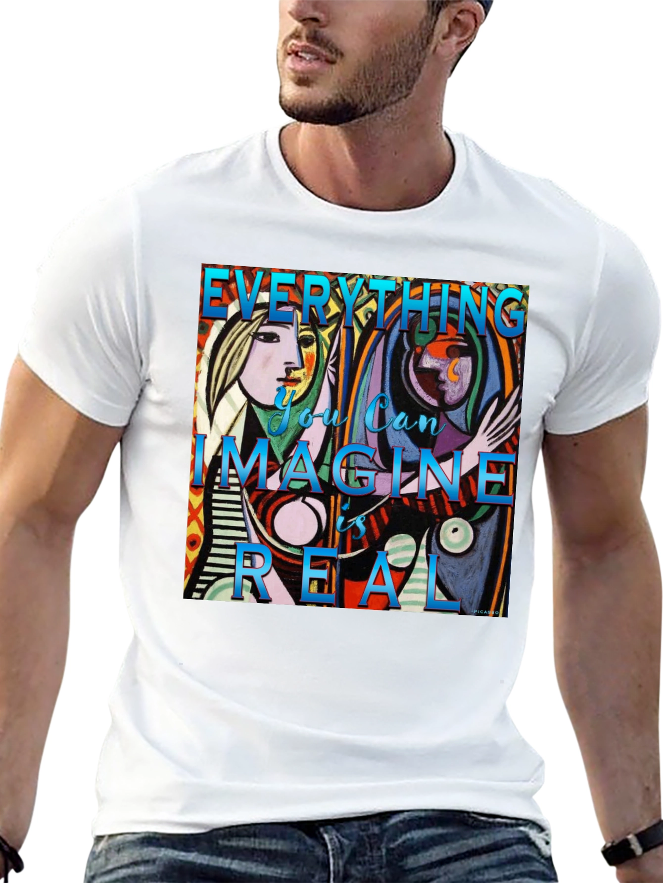 Artistic Picasso Graphic Tee - Everything is Real