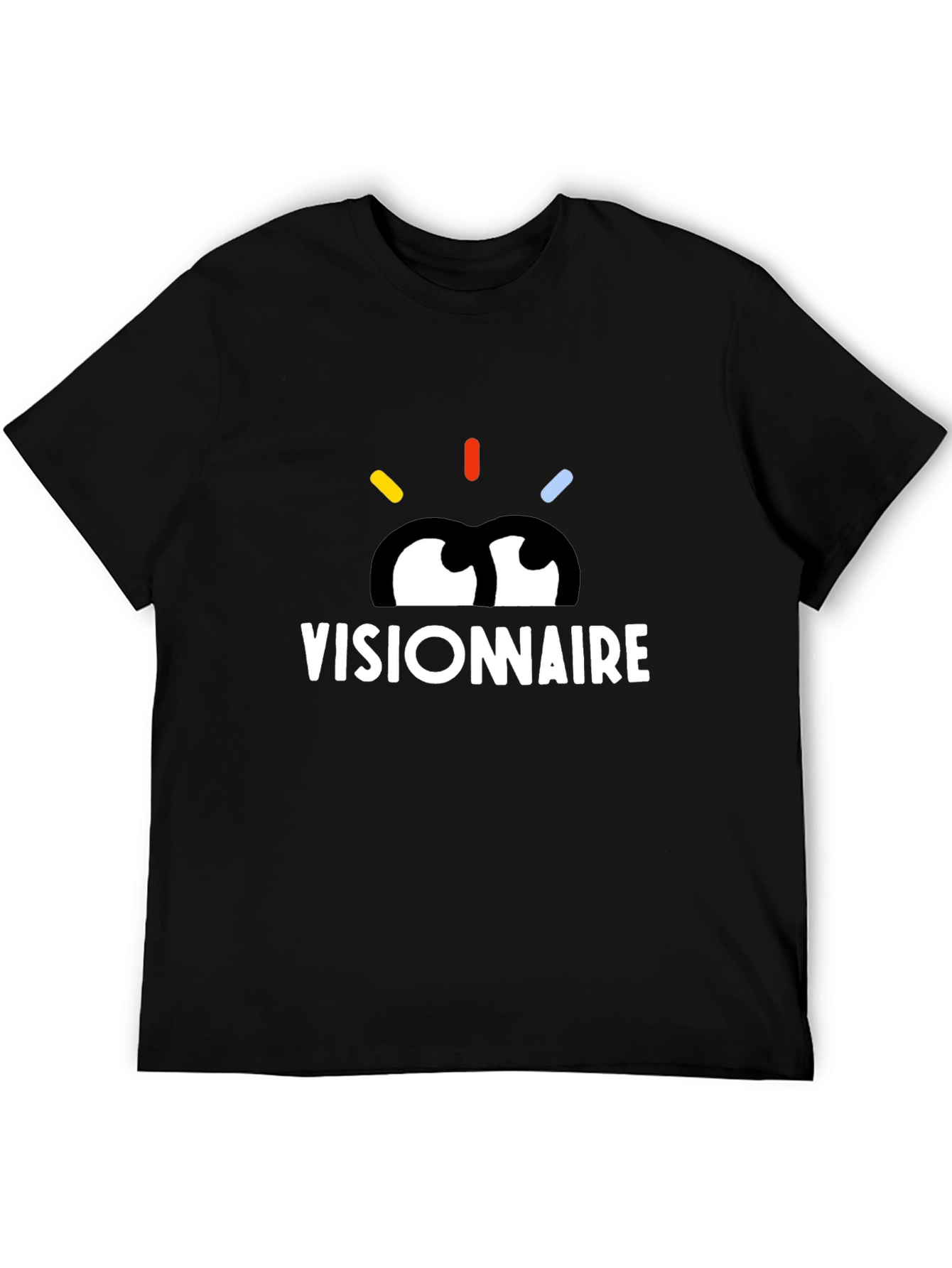 Visionnaire Graphic Black T-Shirt - Modern Eye Design