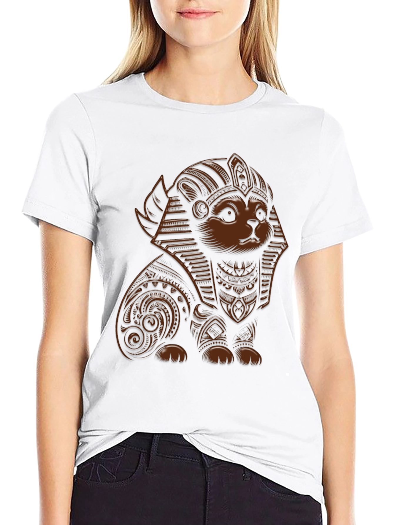 Egyptian Pharaoh Cat Graphic Tee